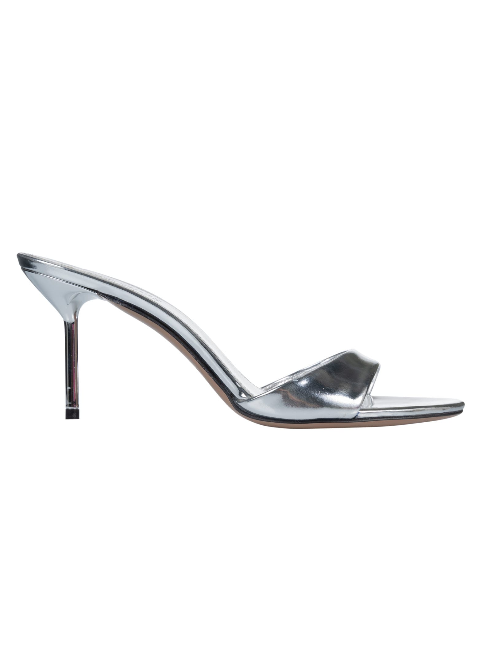 Shop Paris Texas Lidia Mules In Silver