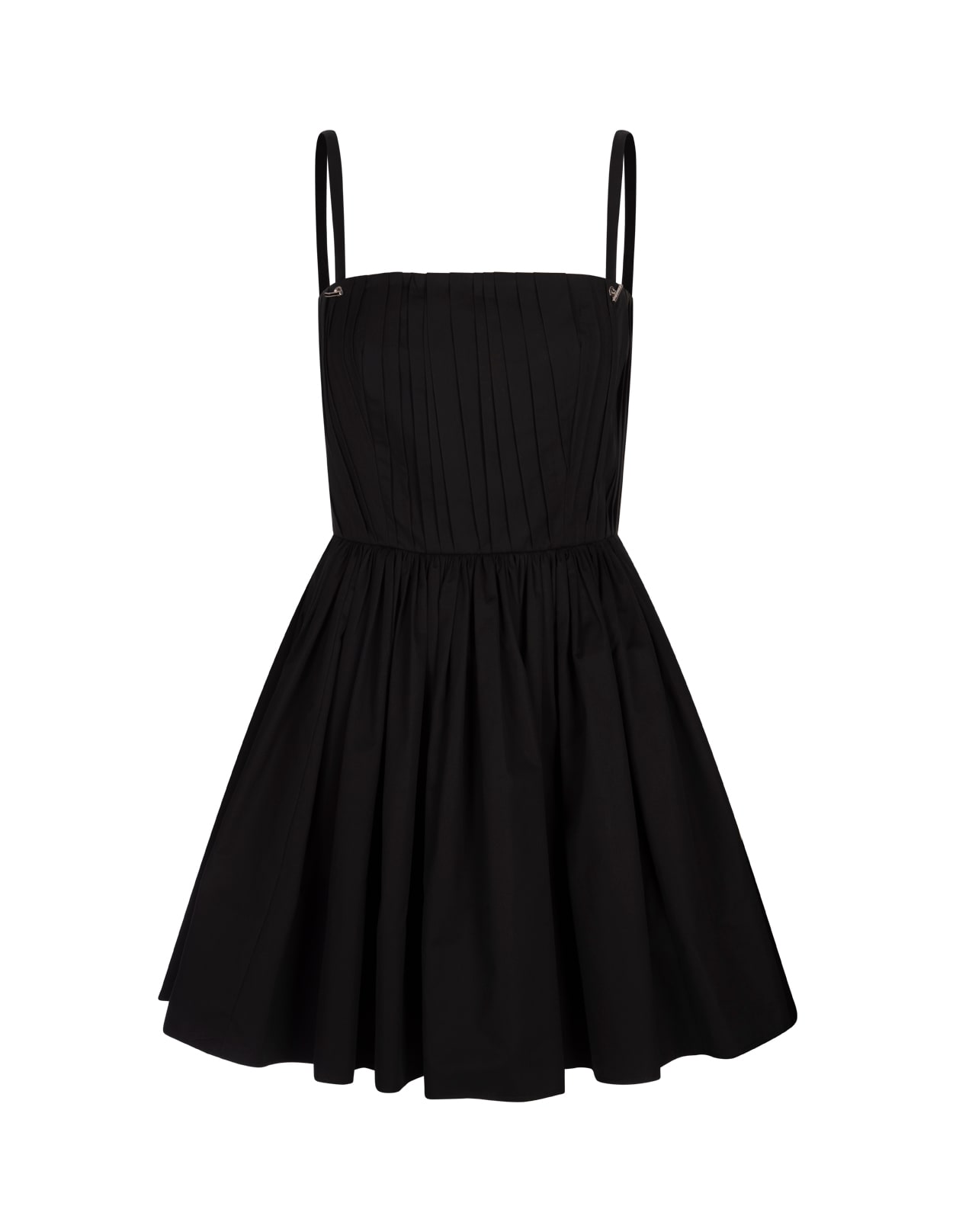 Shop Alexander Mcqueen Curled Mini Dress In Black