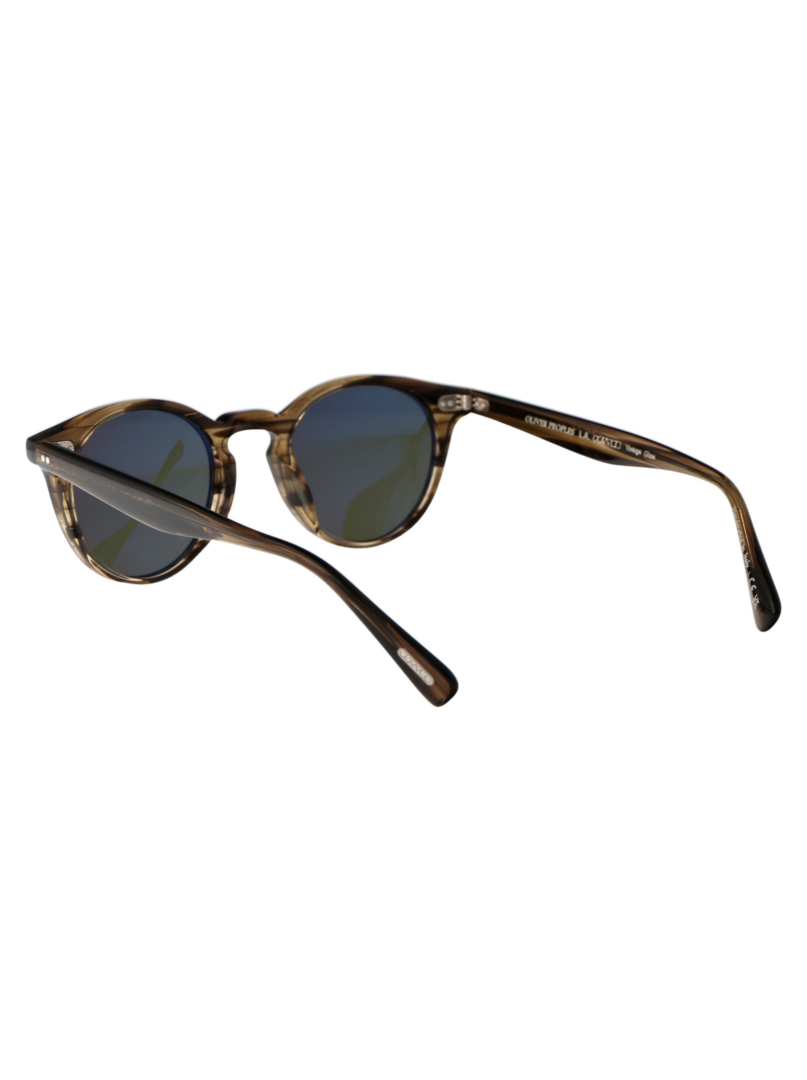 Shop Oliver Peoples Romare Sun Sunglasses In 179152 Olive Smoke
