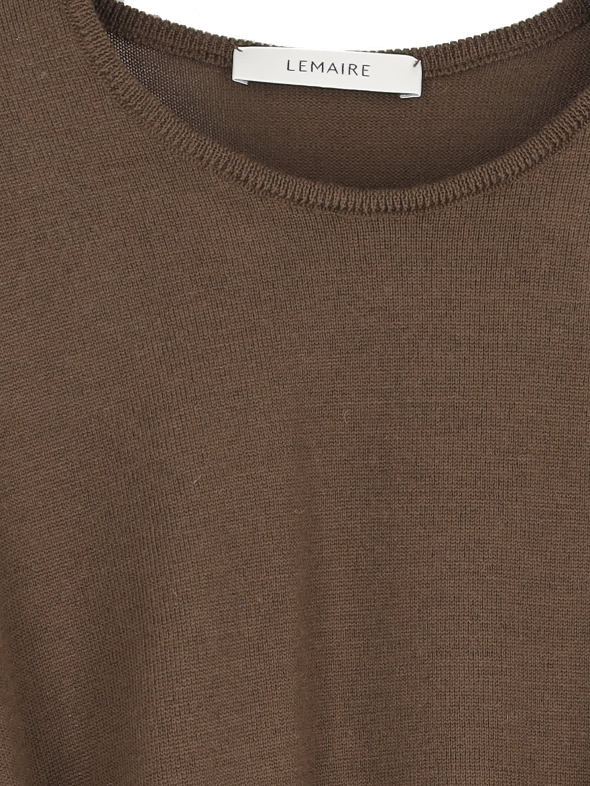 Shop Lemaire Trompe-l Il Panel Sweater In Brown