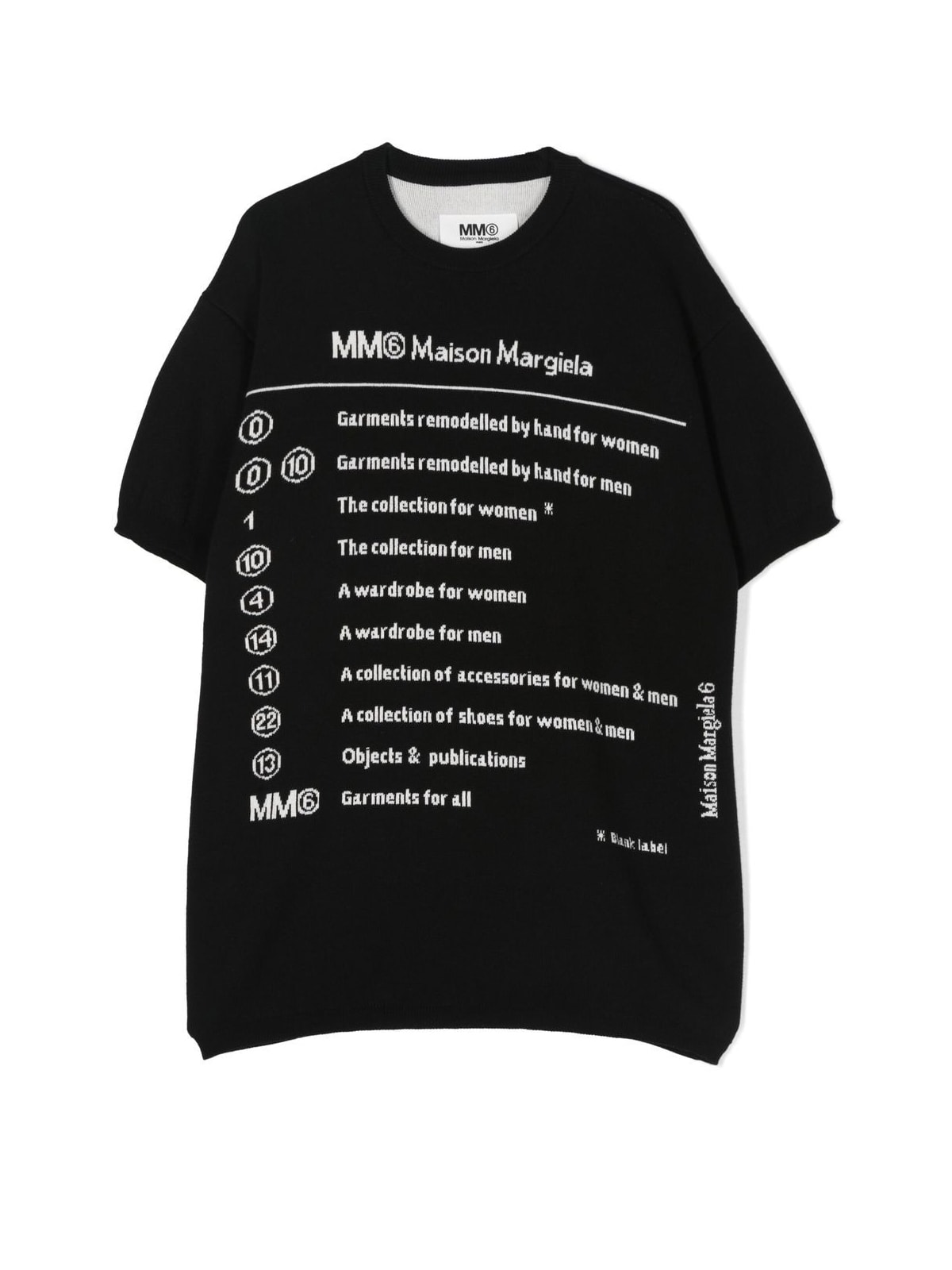 MM6 Maison Margiela Short Sleeve Midi Dress Oversize With Written Print