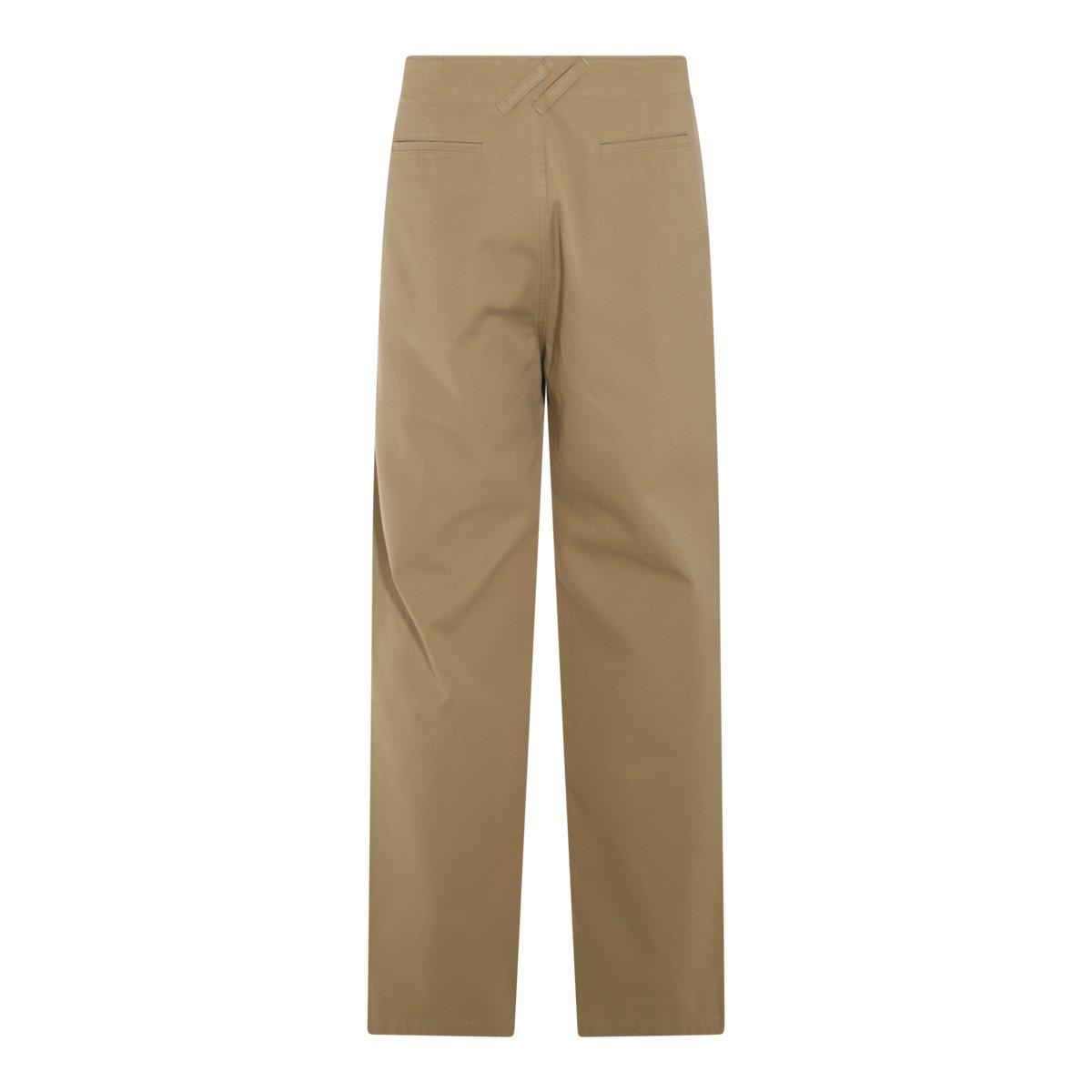 Shop Burberry Straight-leg Mid-rise Chinos In Hunter