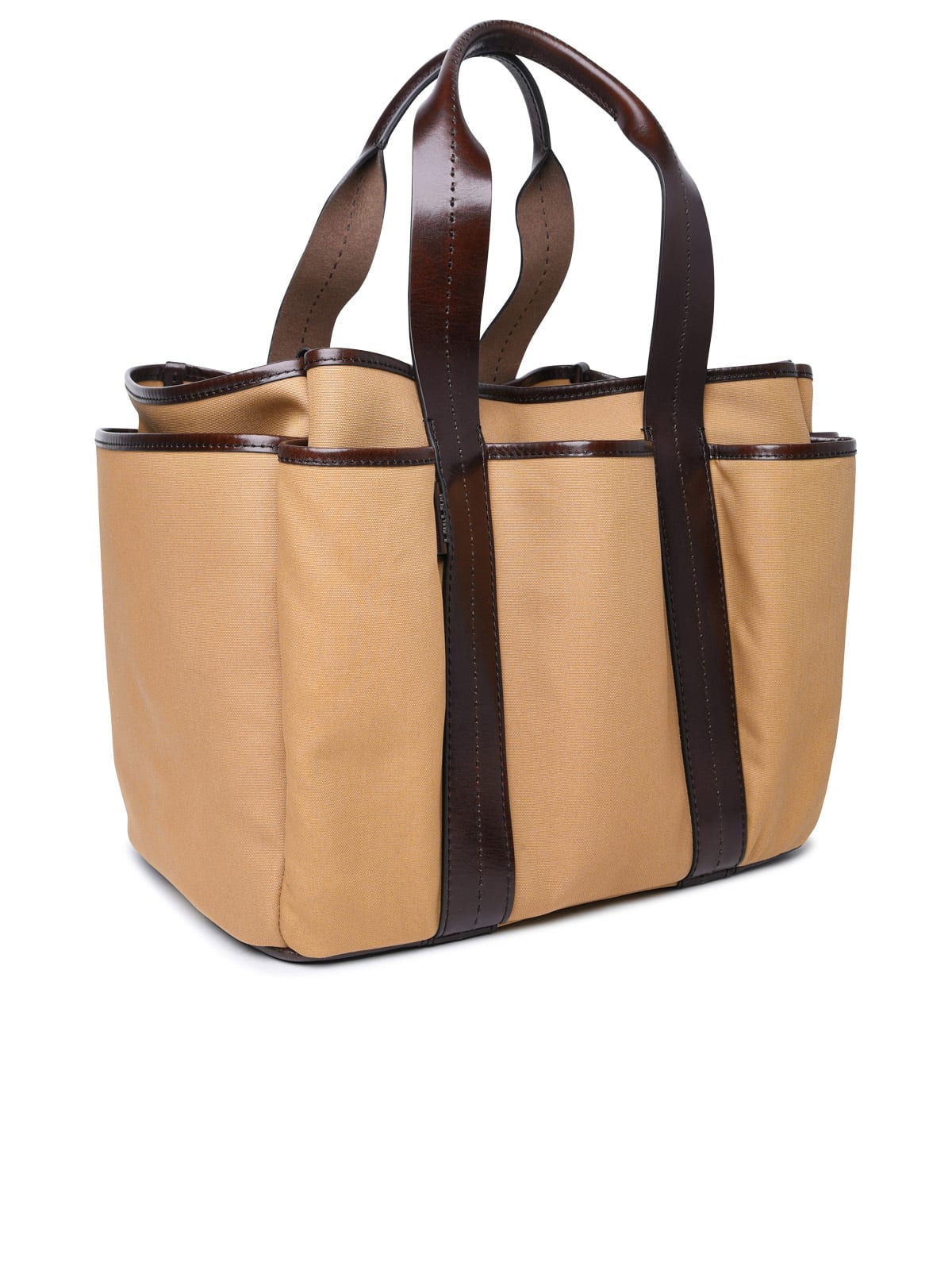 Shop Max Mara Giardiniera Brown Cotton Bag