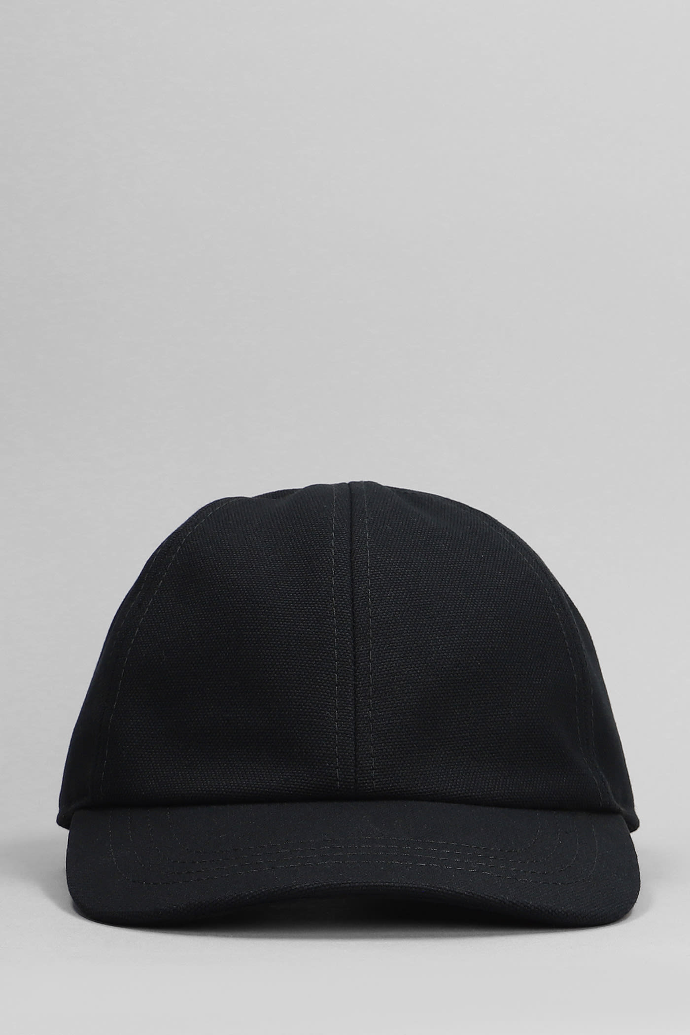 Shop Attico Hats In Black Cotton