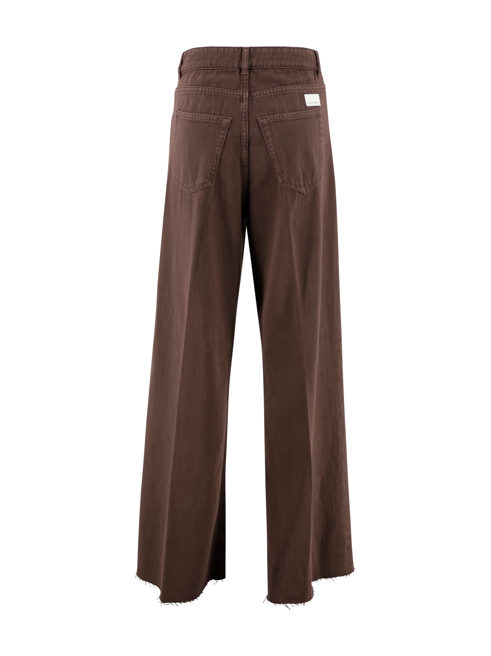Nine In The Morning Mid-rise Trousers In Brown