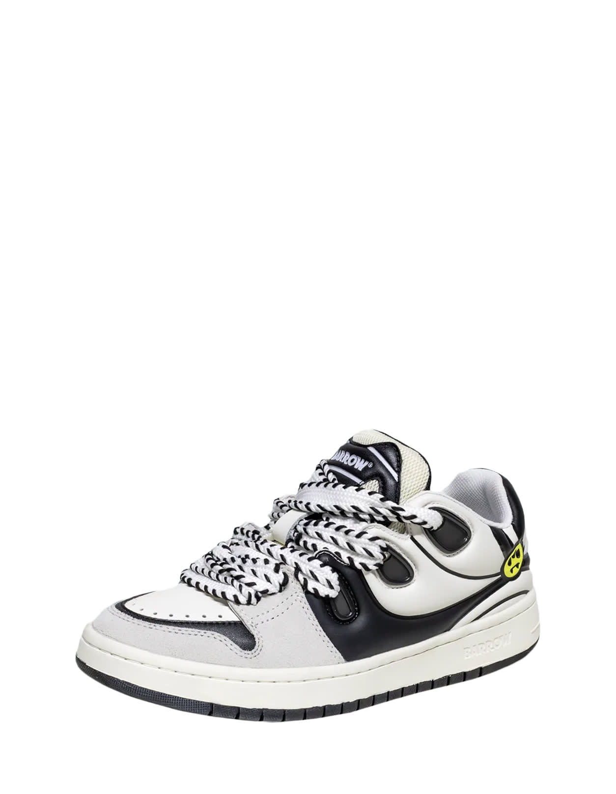 Shop Barrow White And Black Ollie Sneakers