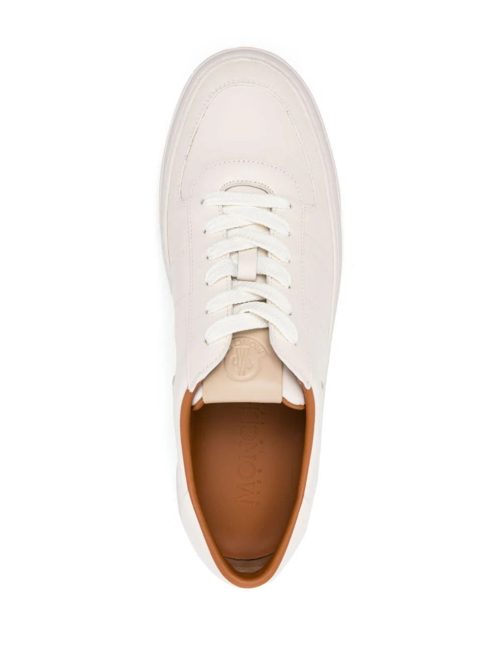 Shop Moncler White Monclub Sneakers
