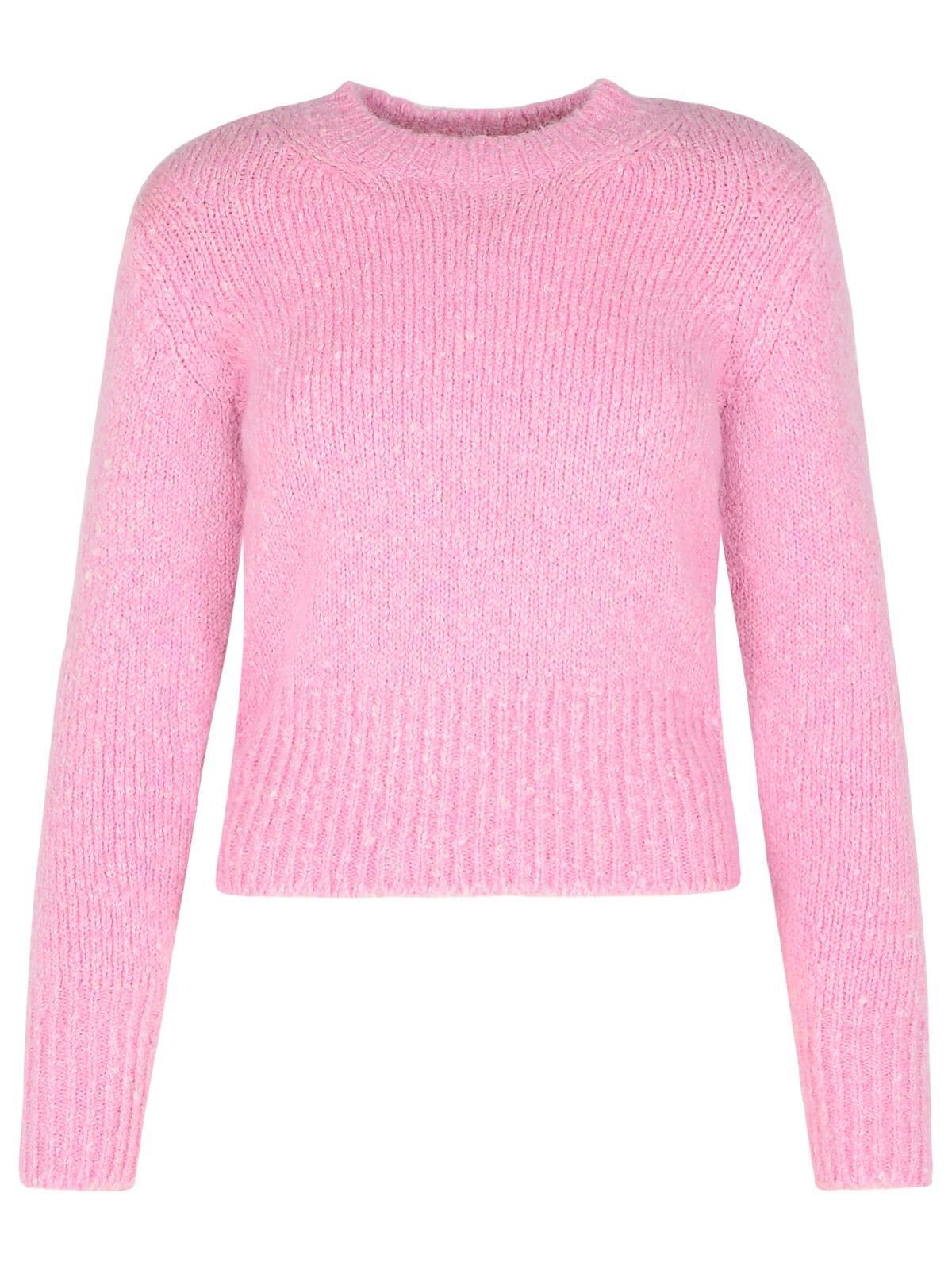 Shop Isabel Marant Kalo Crewneck Jumper In Pink