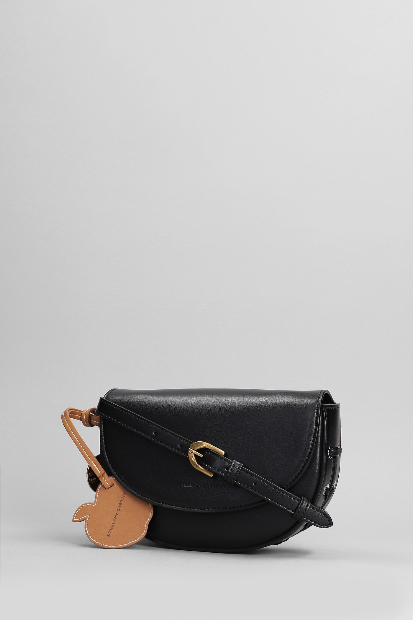 Stella Mccartney Shoulder Bag In Black Polyamide In Black