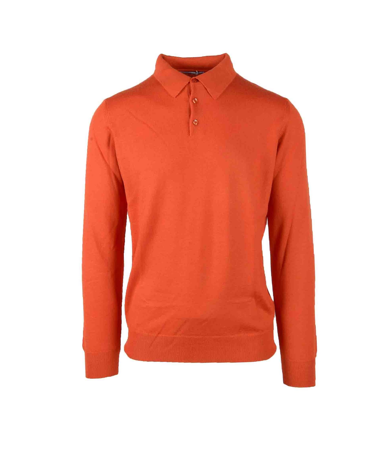 Daniele Alessandrini Mens Orange Sweater