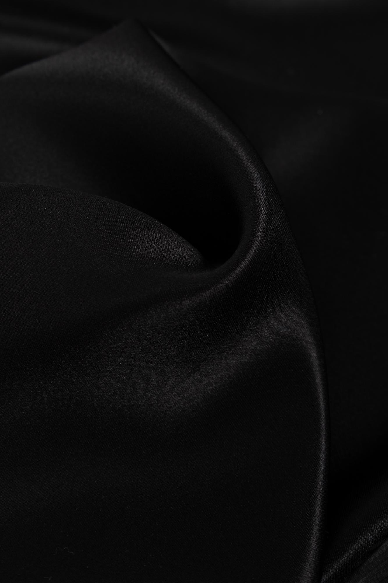 Saint Laurent Silk Scarf In Nero