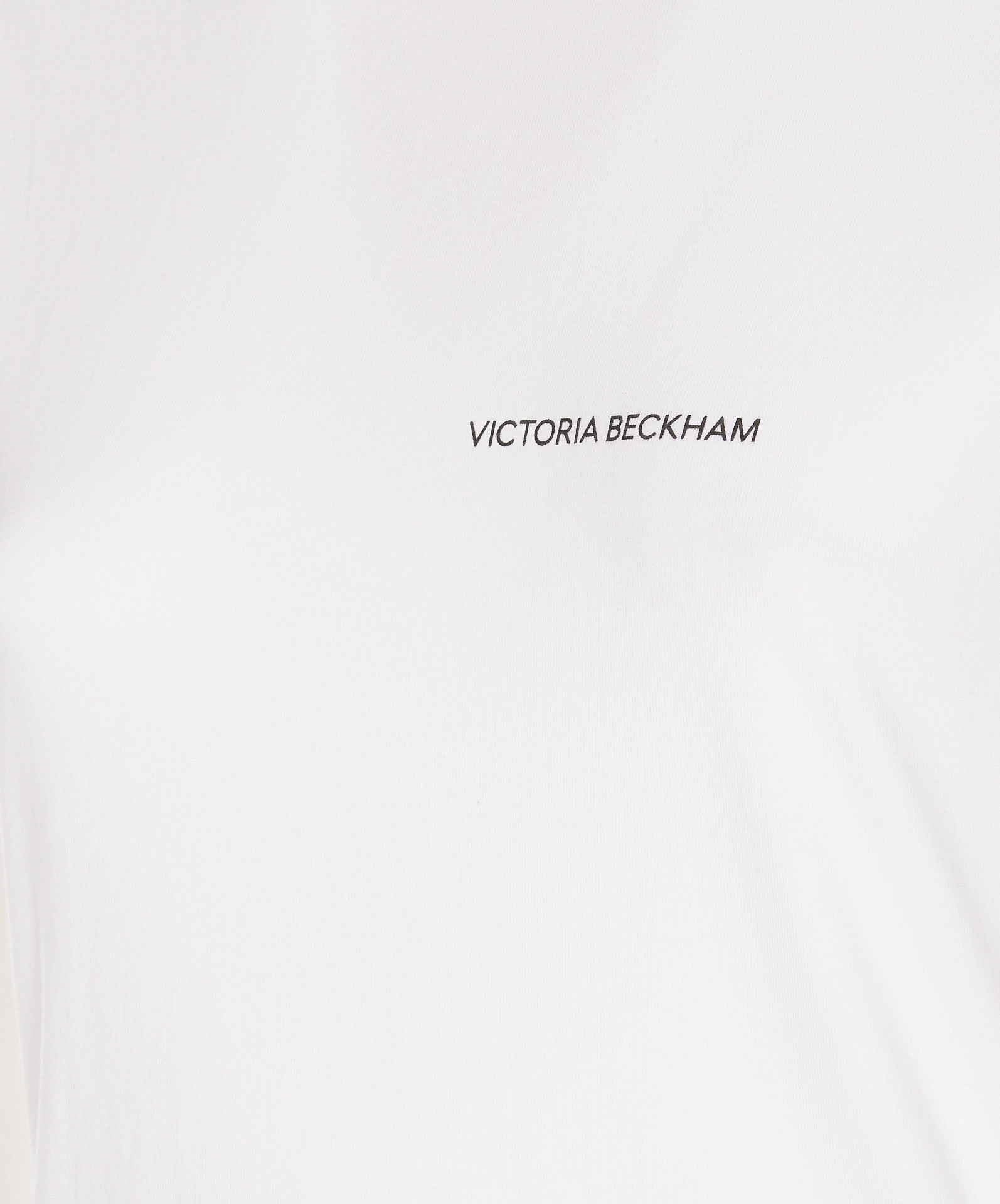 Shop Victoria Beckham Shrunken T-shirt In White