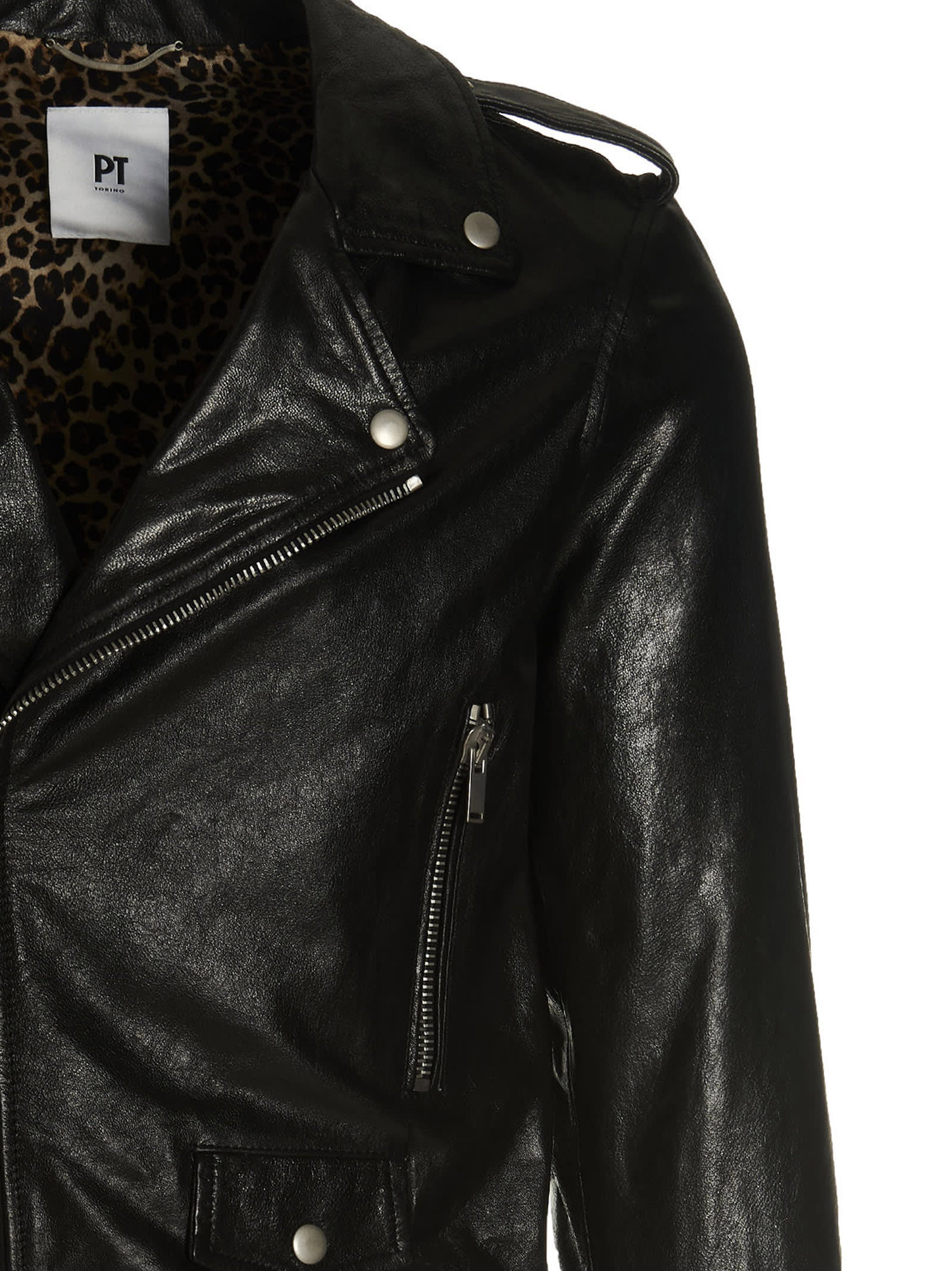 PT01 Leather Chiodo Jacket