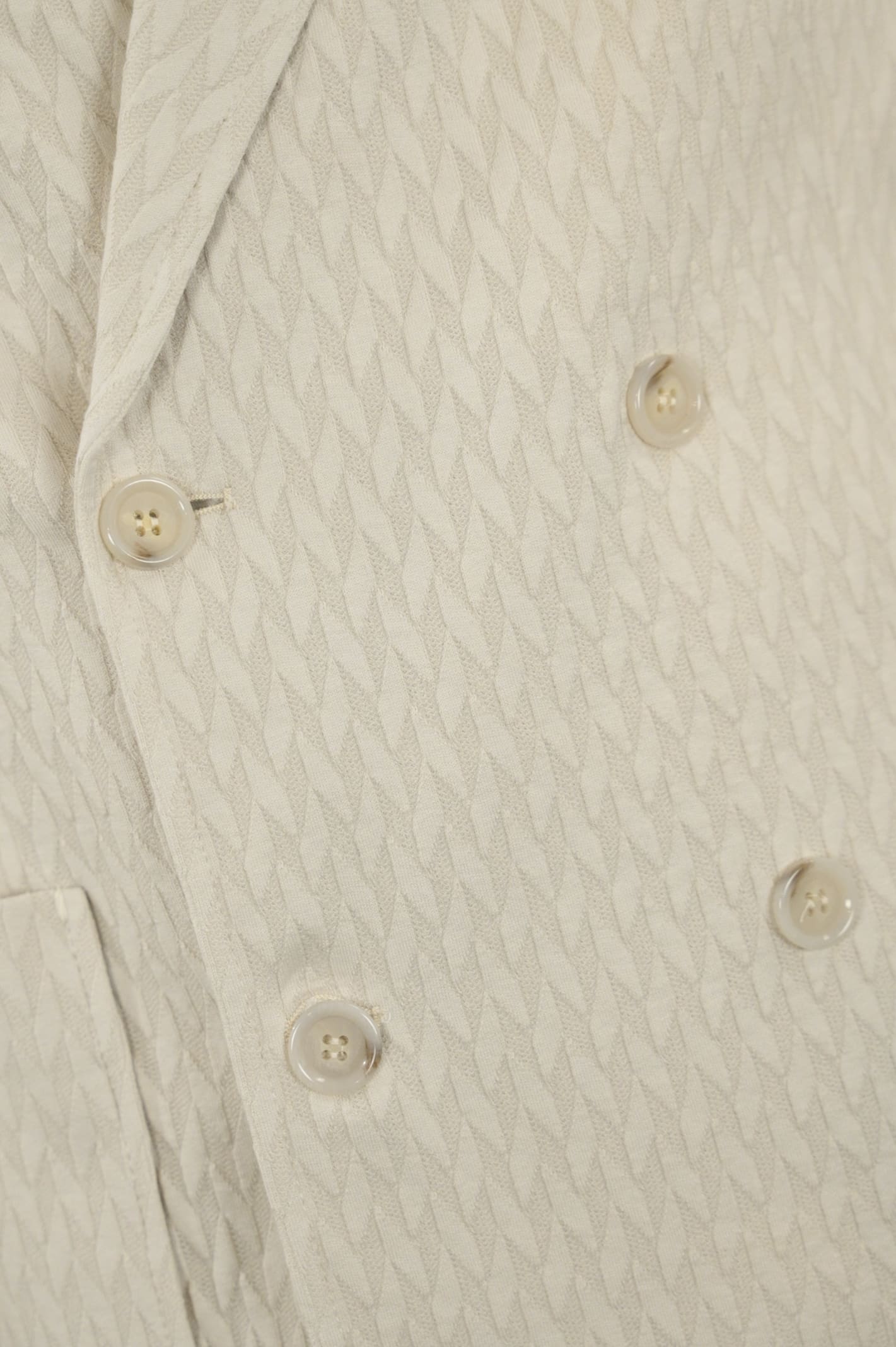 PAOLO PECORA DOUBLE-BREASTED JERSEY KNIT JACKET
