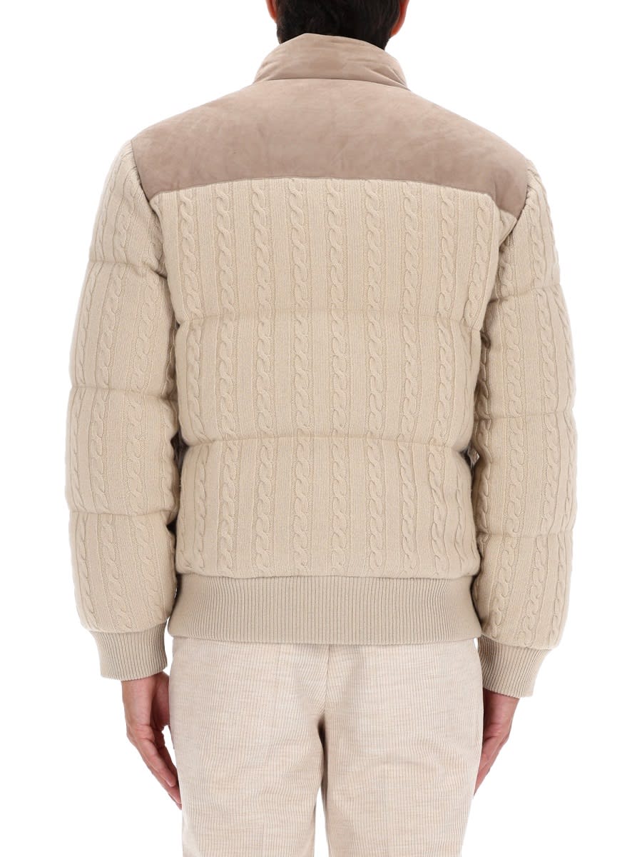 Hugo Boss Boss Down Jacket Lheath In Neutral