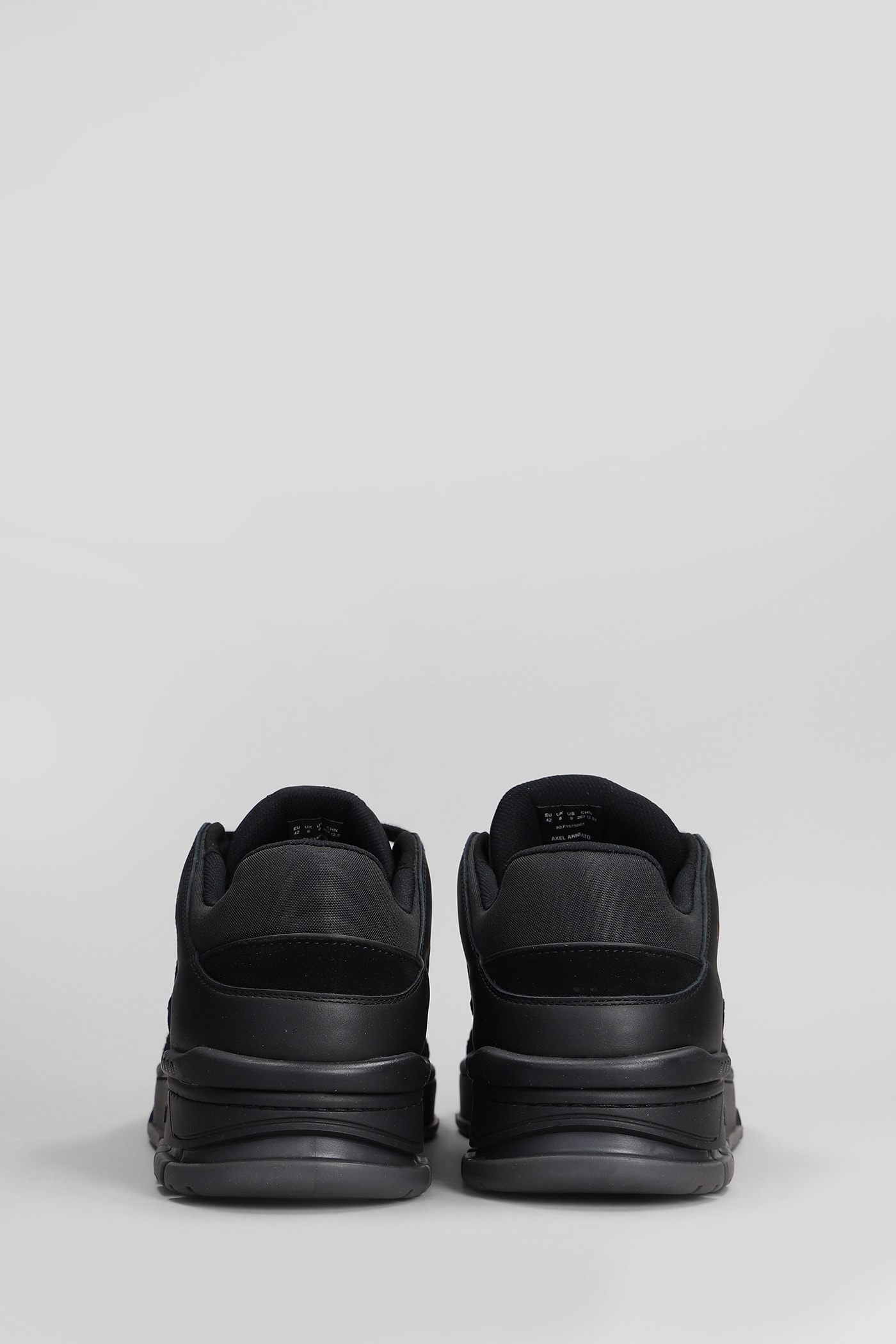 Shop Axel Arigato Area Lo Sneakers In Black Suede And Leather