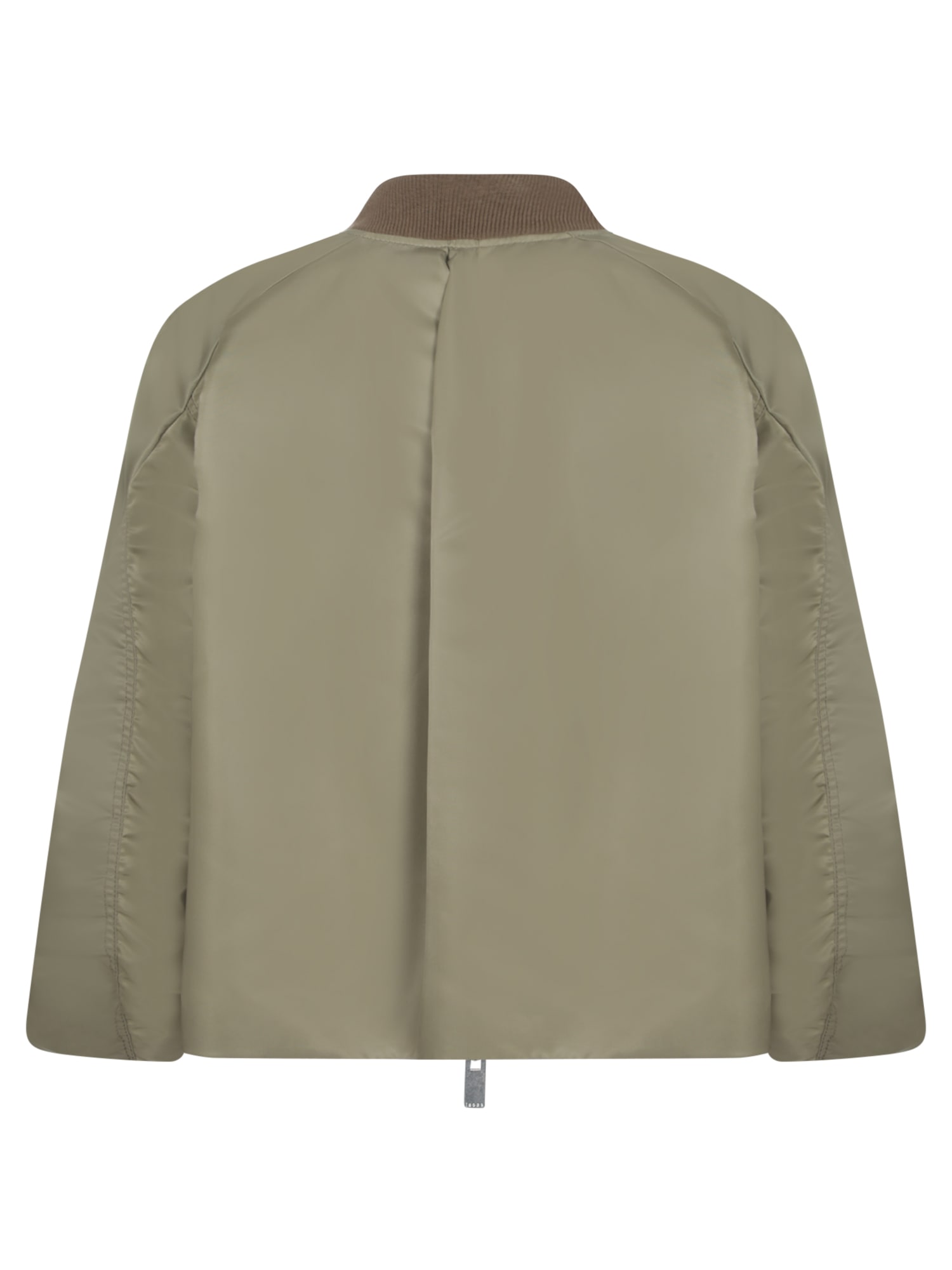 Shop Sacai Beige Twill Blouson Jacket