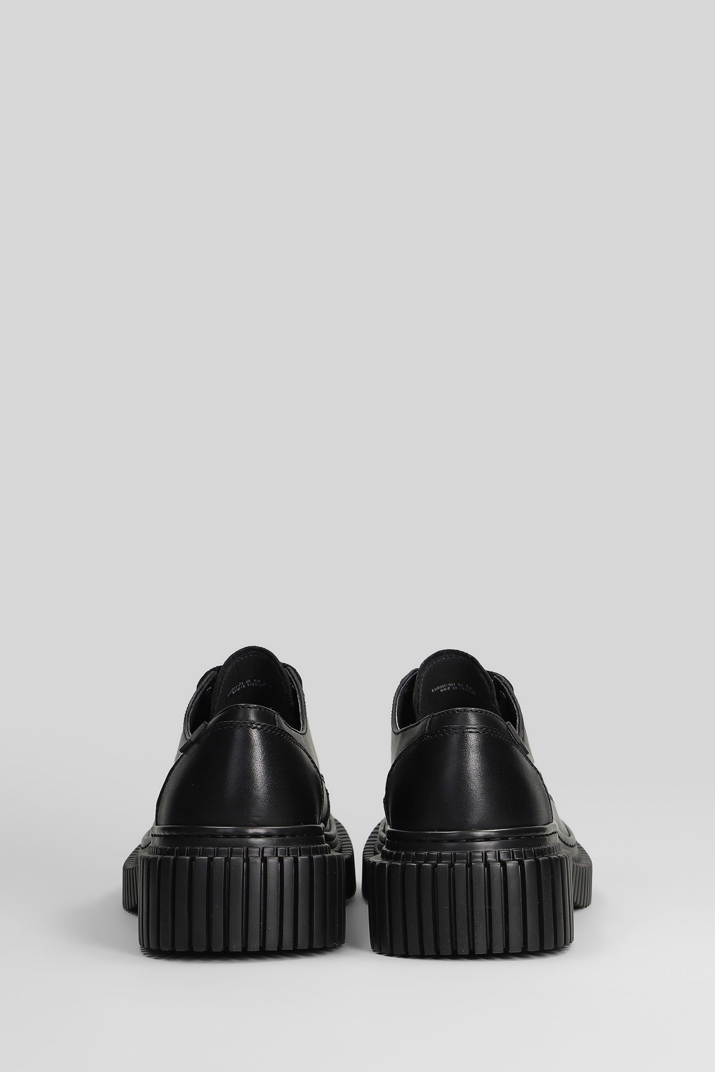 Camper Pix Berlin Leather Oxford Shoe In Black, Men's At Urban Outfitters In Animal Print