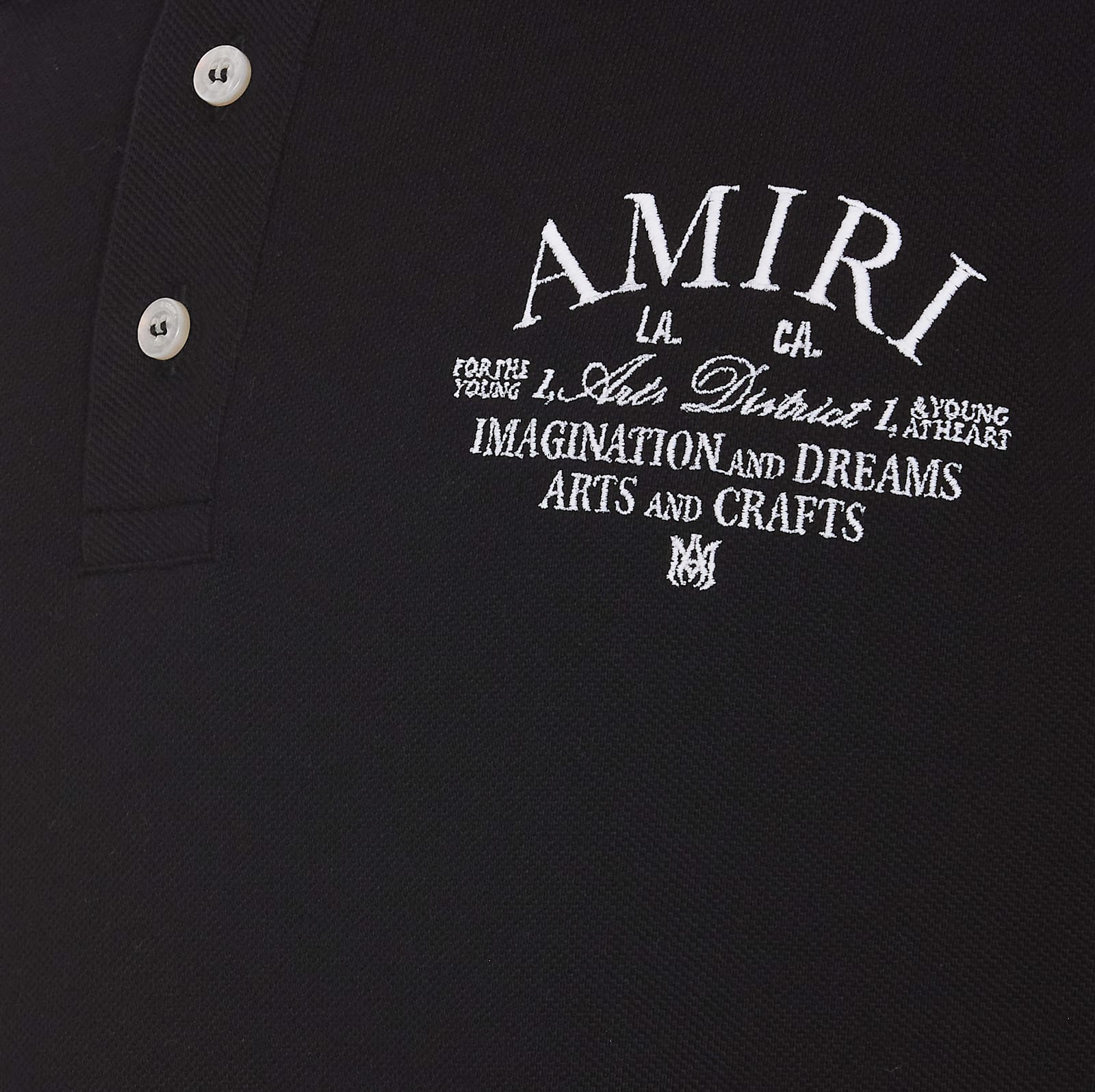 Shop Amiri Arts District Polo In Black