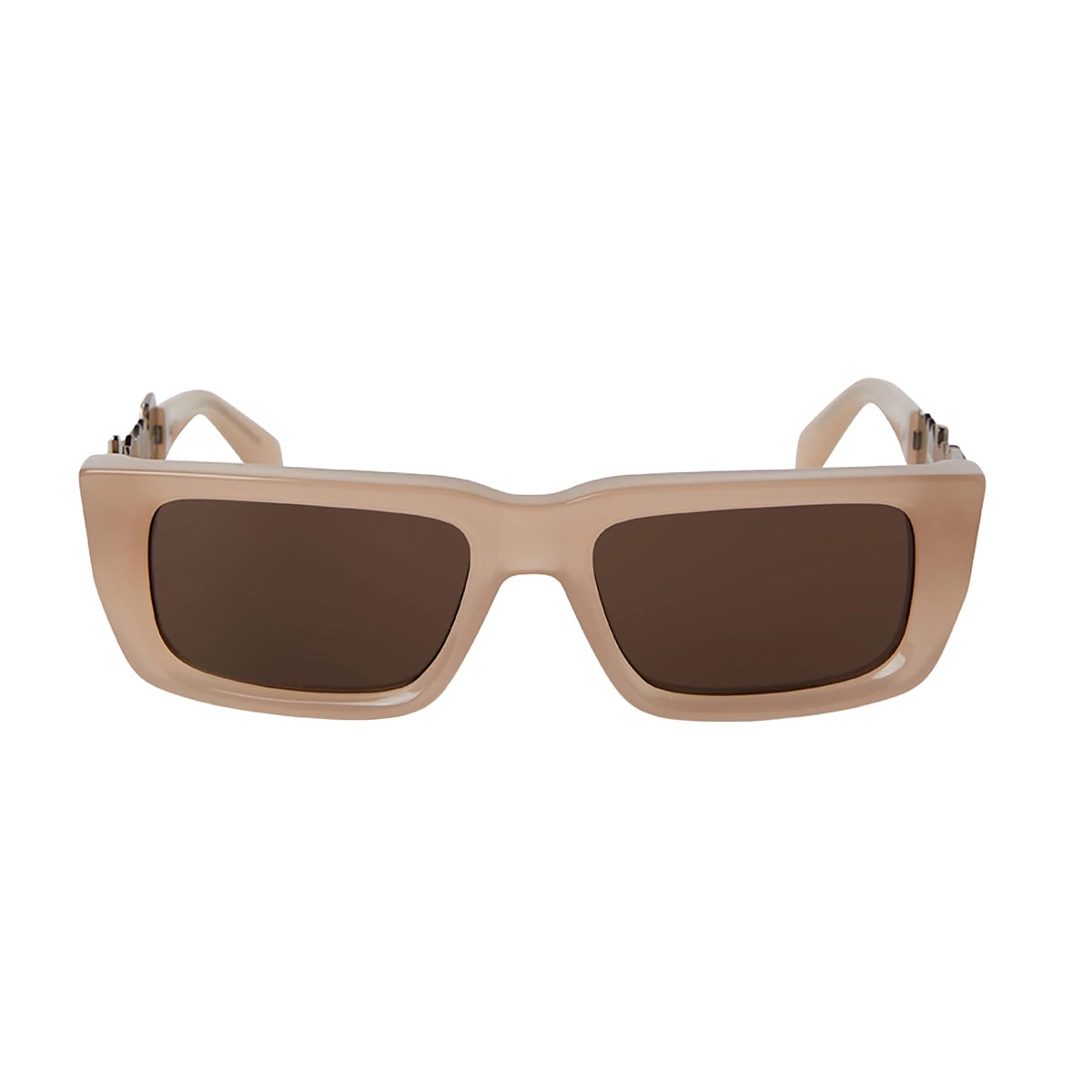 Shop Palm Angels Milford Sunglasses 1764 Nude Sunglasses In Beige