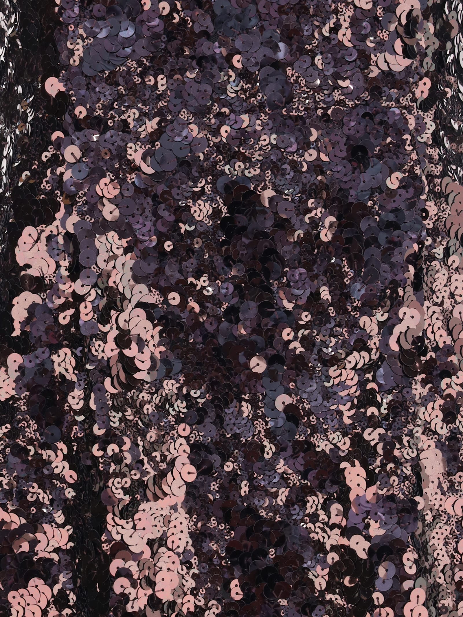 Prada Sequined Midi Dress In Metallic