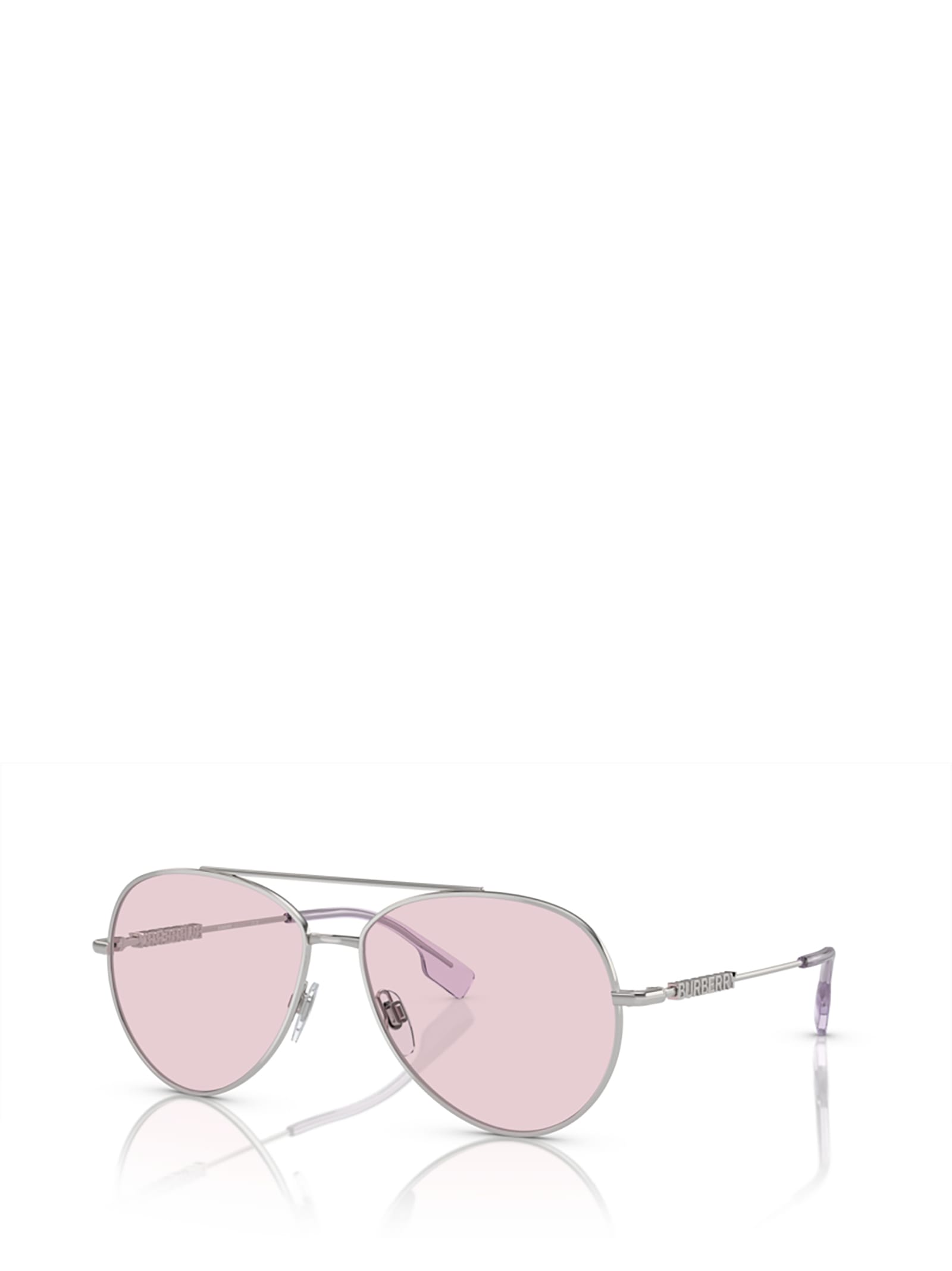 Shop Burberry Eyewear Be3147 Silver Sunglasses