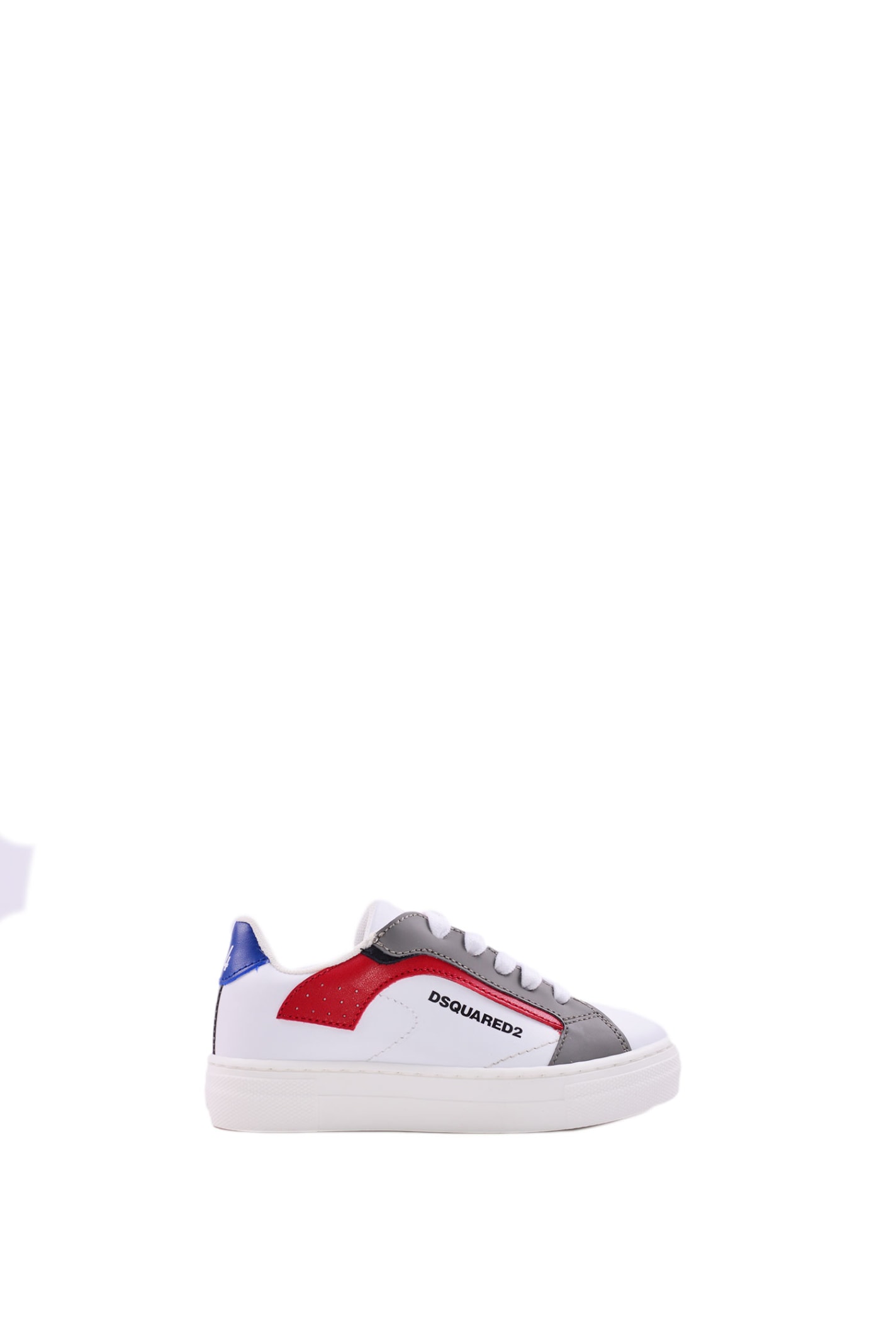 Dsquared2 Leather And Fabric Sneakers