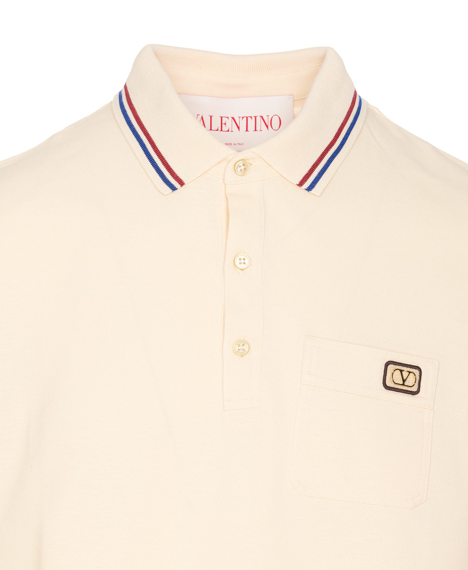Shop Valentino Polo In White