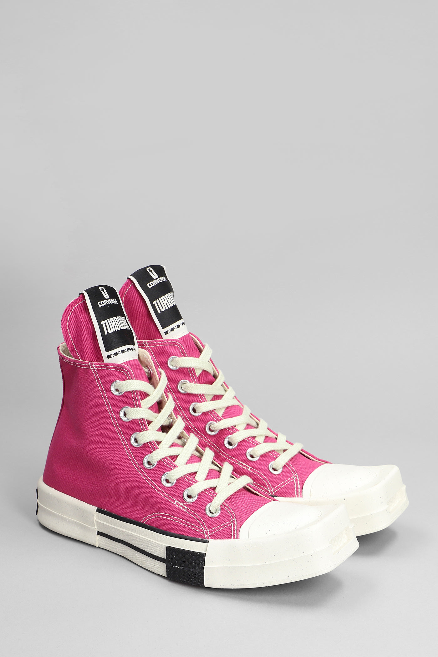 Shop Drkshdw Sneakers In Fuxia Cotton