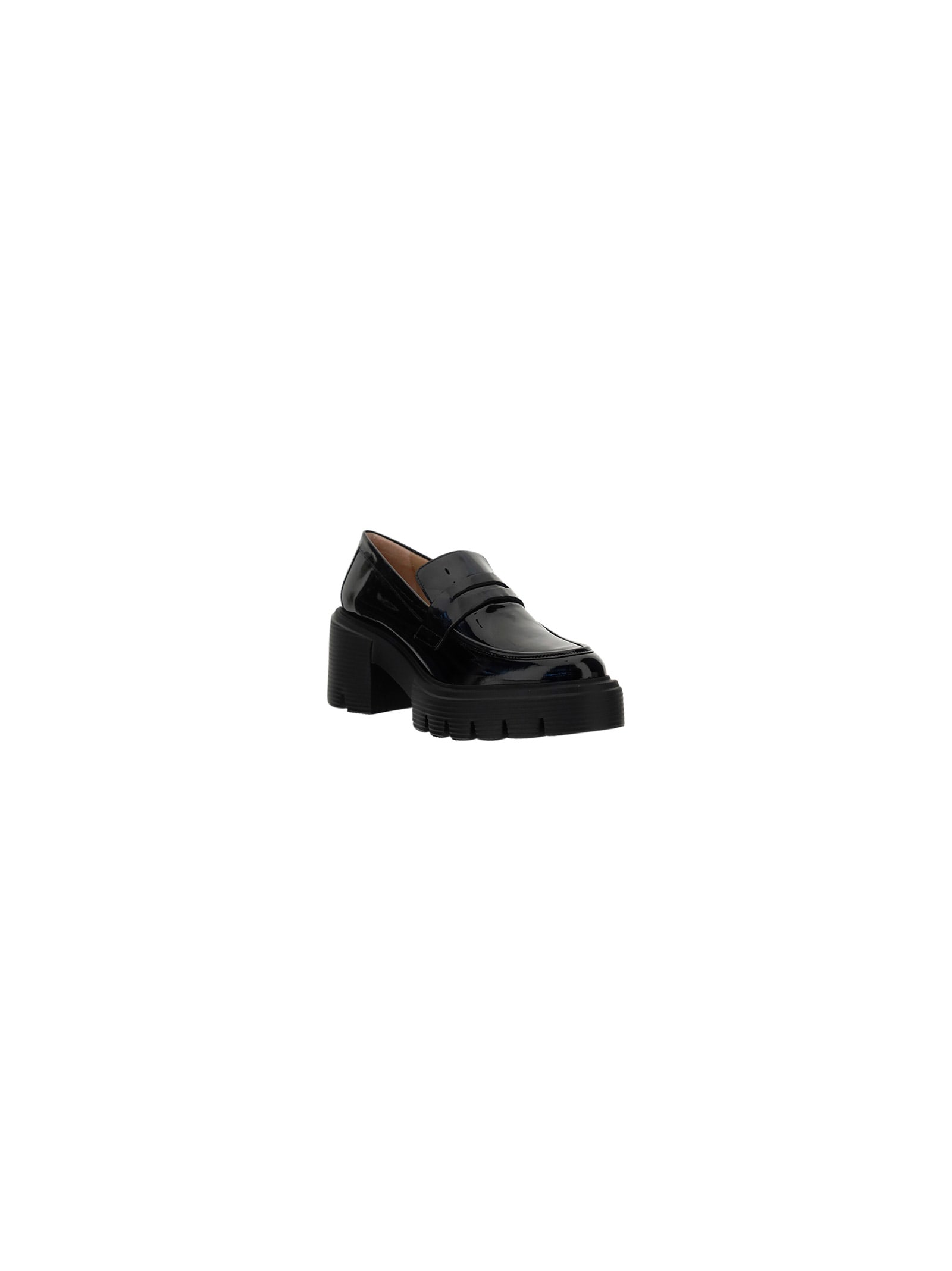 Shop Stuart Weitzman Soho Loafers In Black