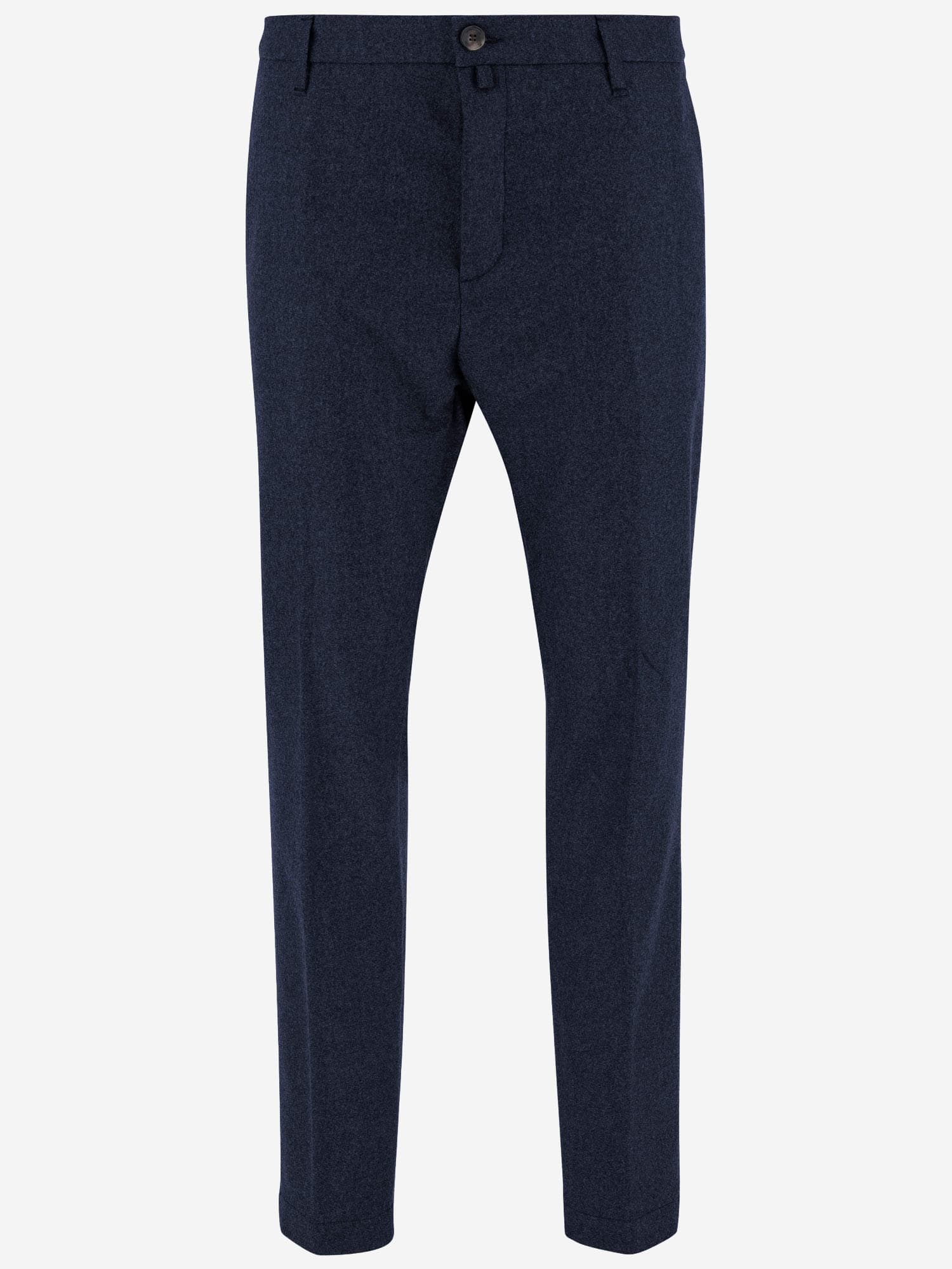 Jacob Cohen Pressed-crease Wool Trousers In Blue