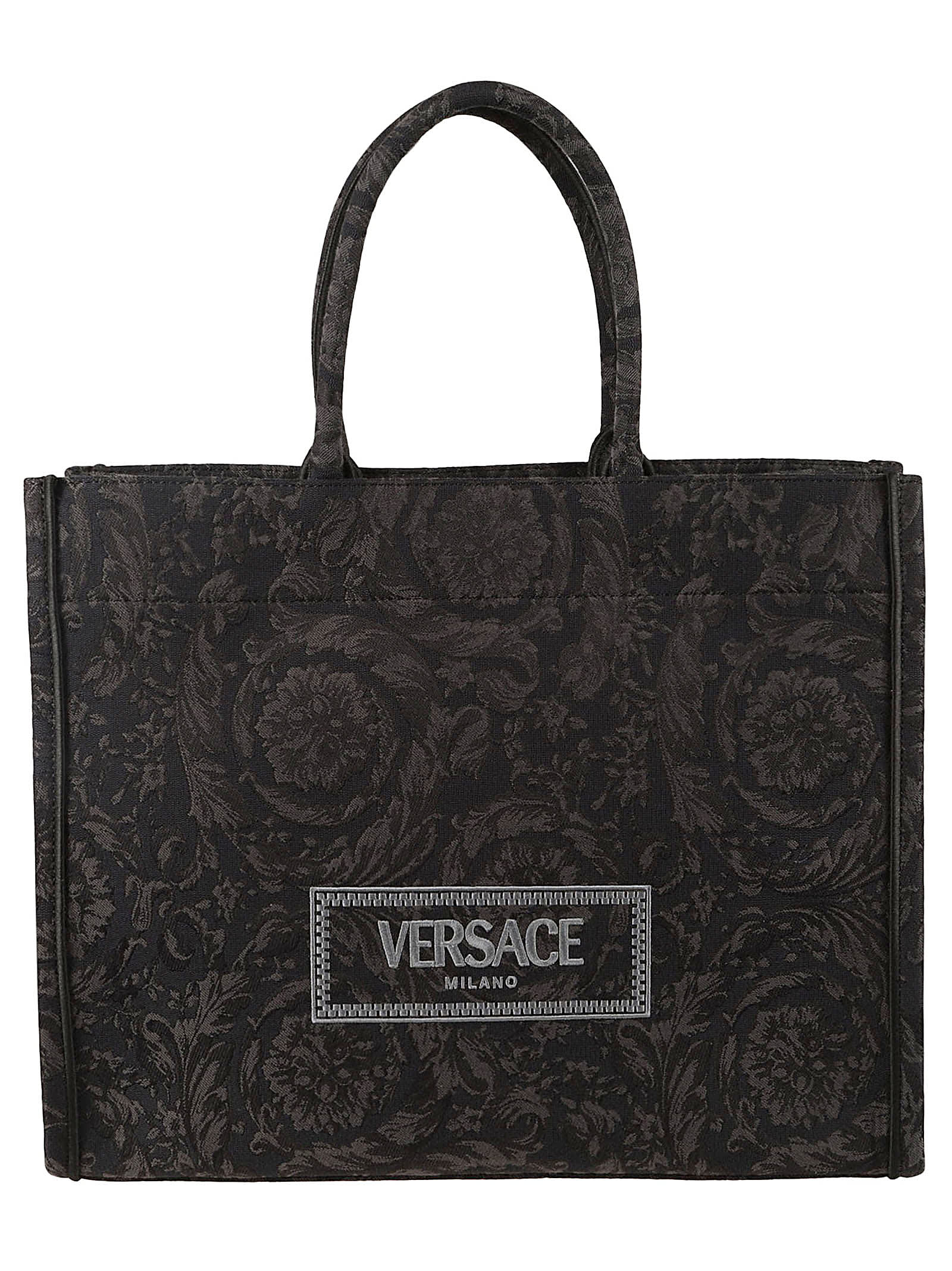 VERSACE LOGO PATCH TOTE