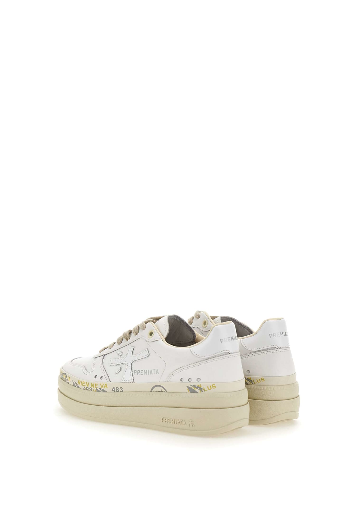 Shop Premiata Micol6788 Sneakers In White
