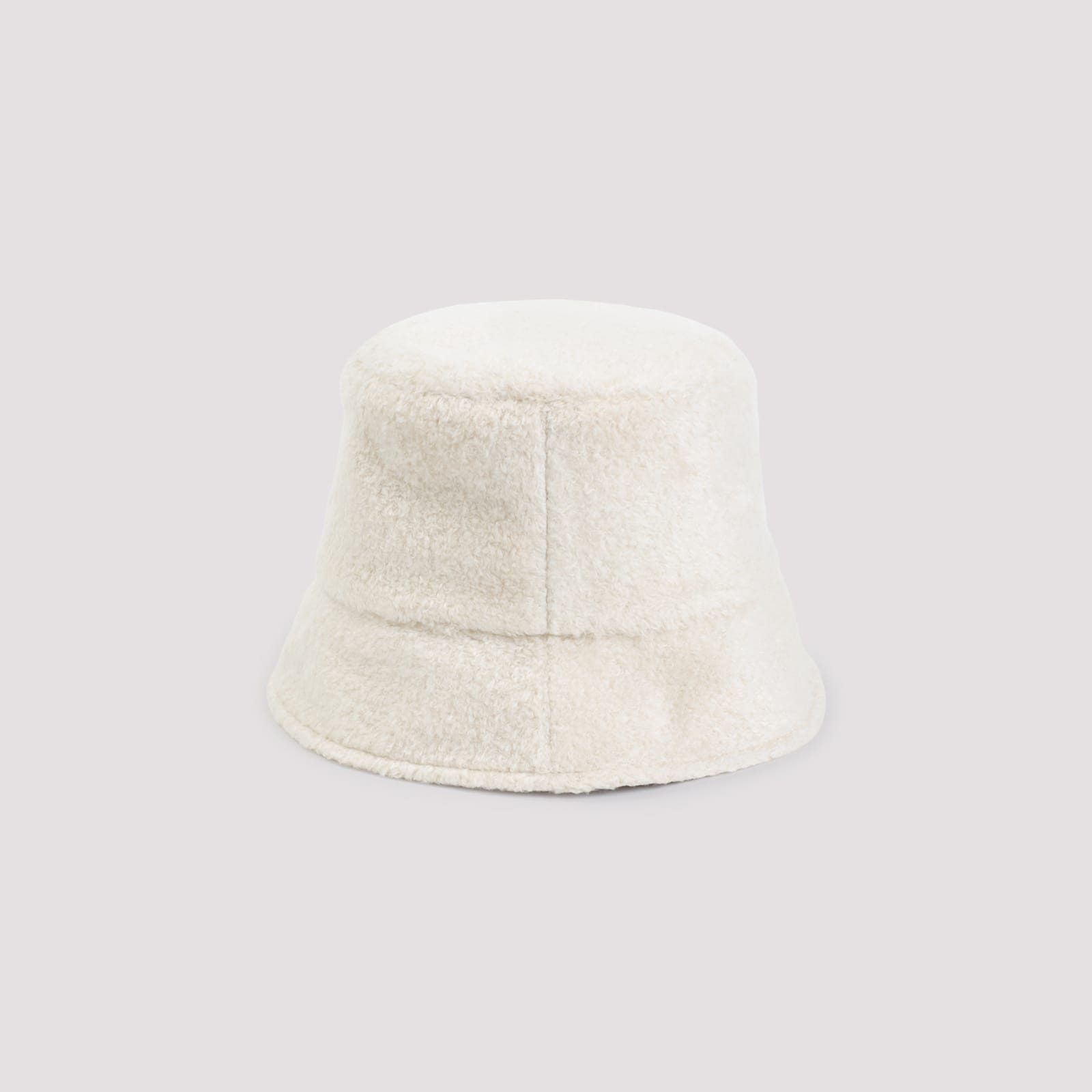 Moncler Soft Texture Bucket Shape Hat In White