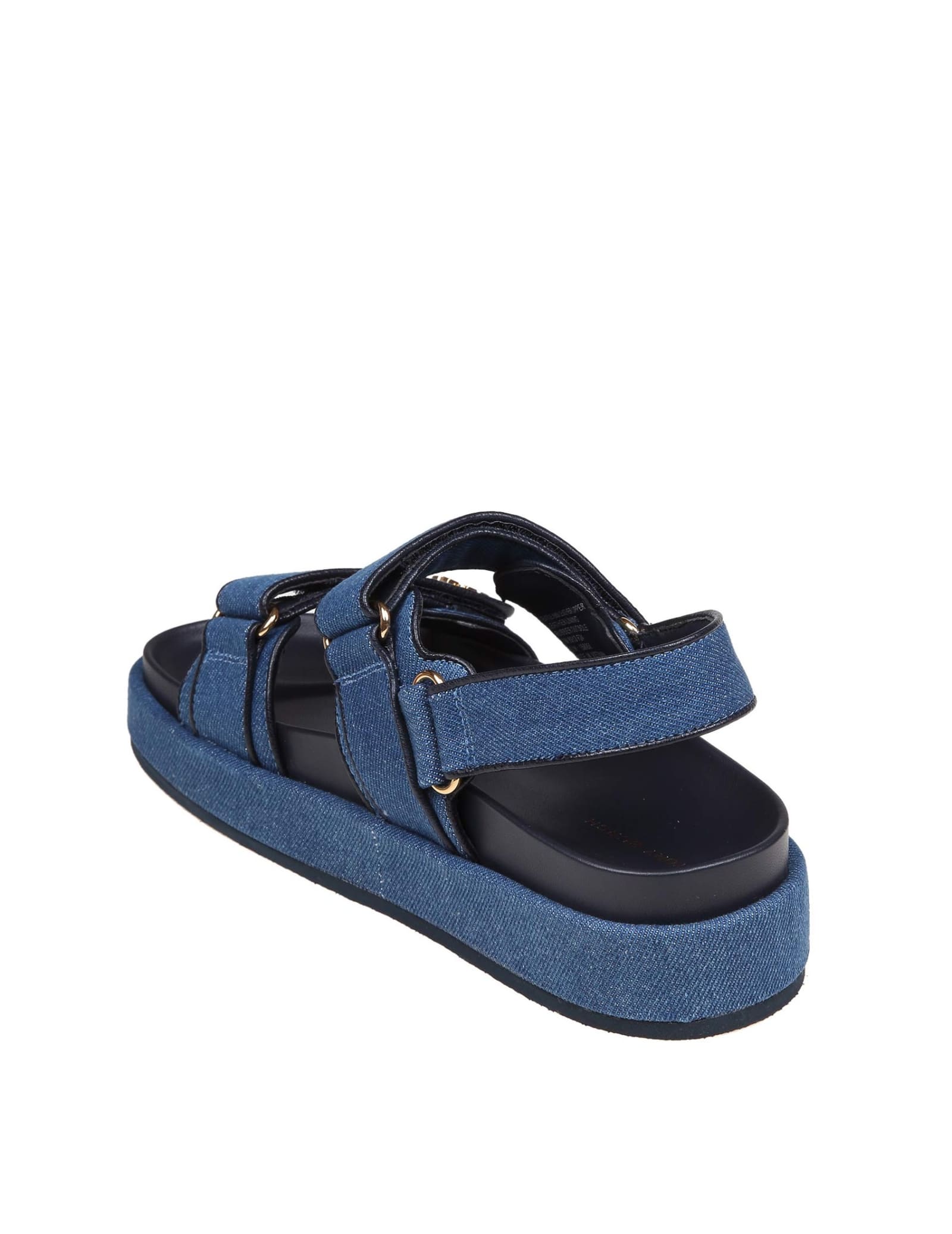 Shop Tory Burch Kira Sport Sandal In Denim Blue Jeans In Denim/navy