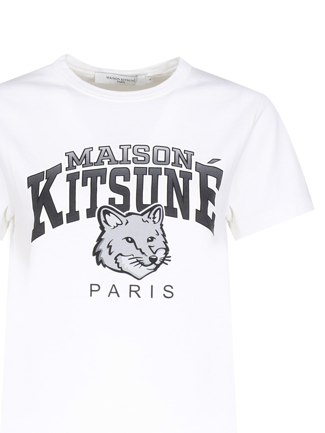 Shop Maison Kitsuné Maglietta Con Stampa