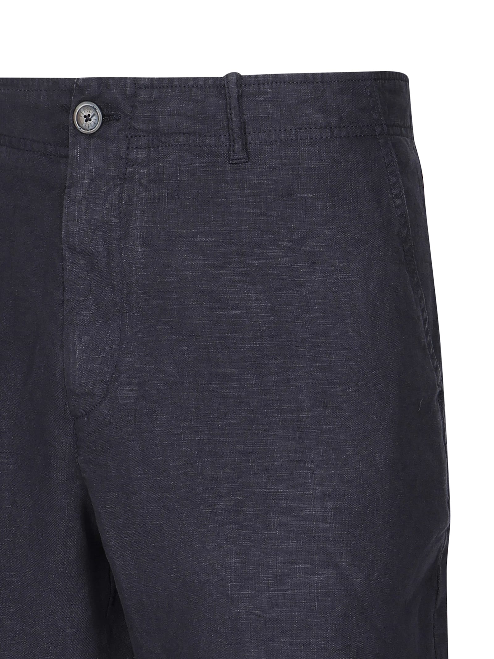 Fedeli Linen Bermuda Shorts In Blue