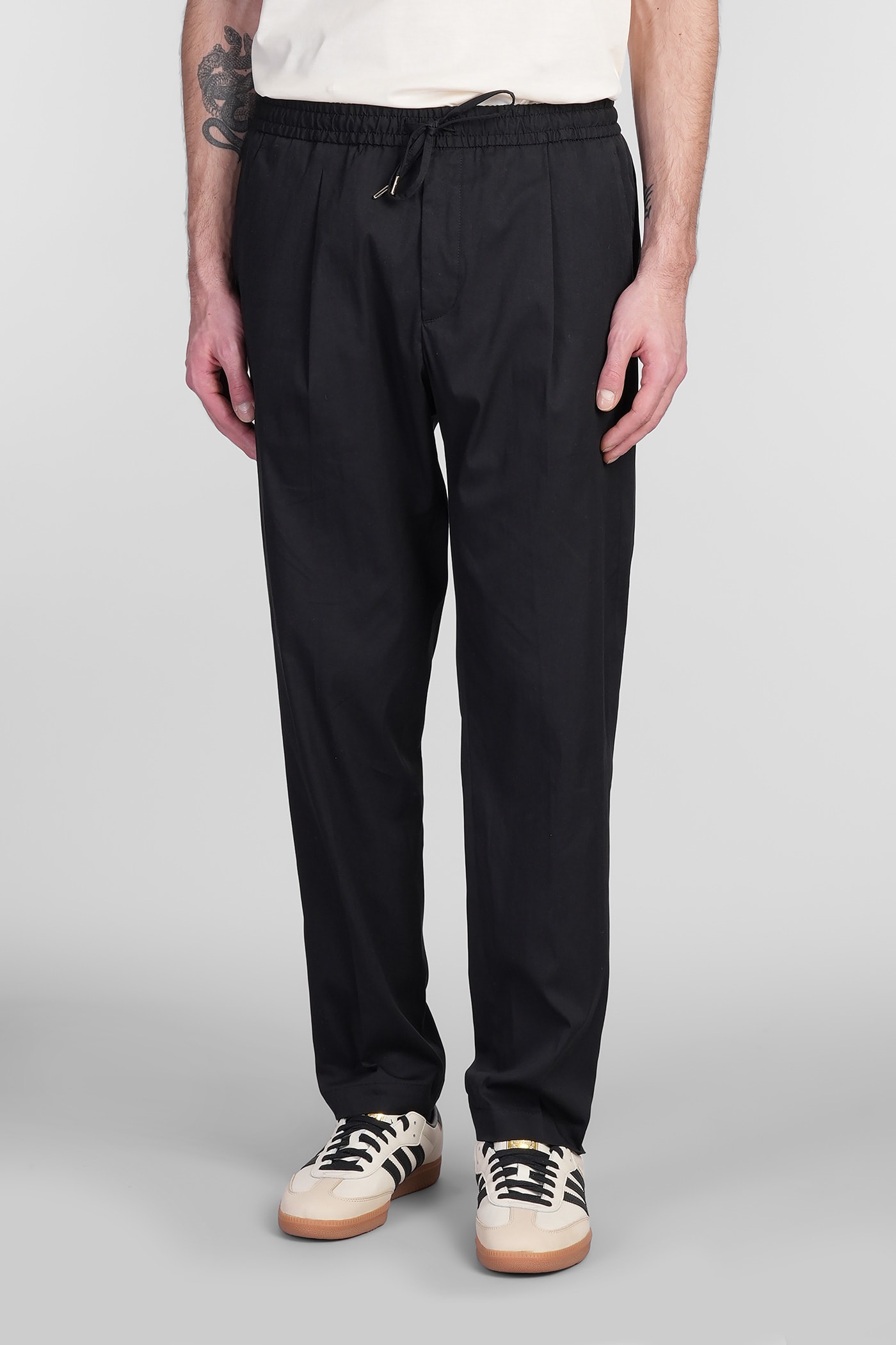 Wimbledons Pants In Black Cotton