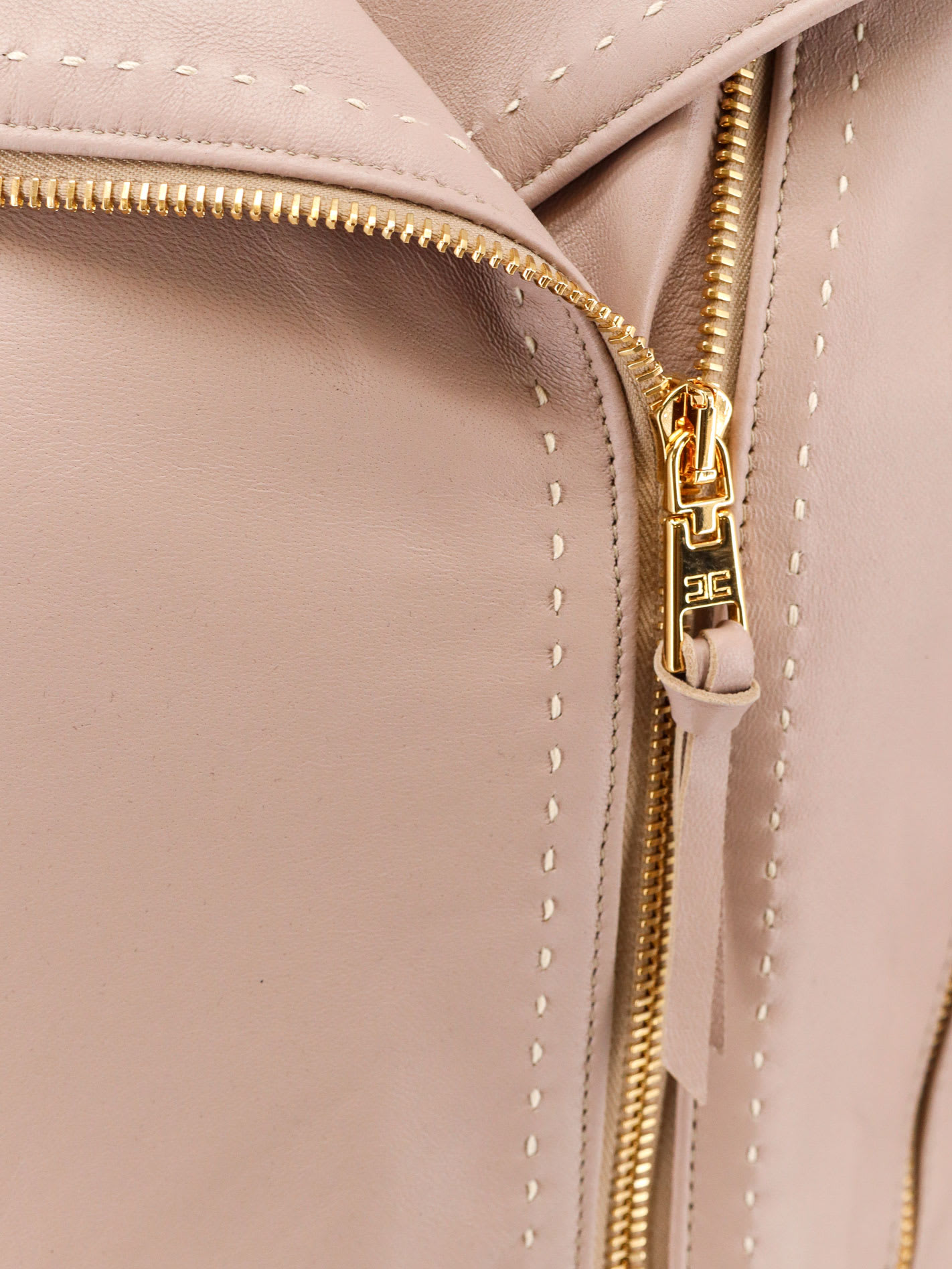 Elisabetta Franchi Biker Casual Jackets And Parka Pink In Pink