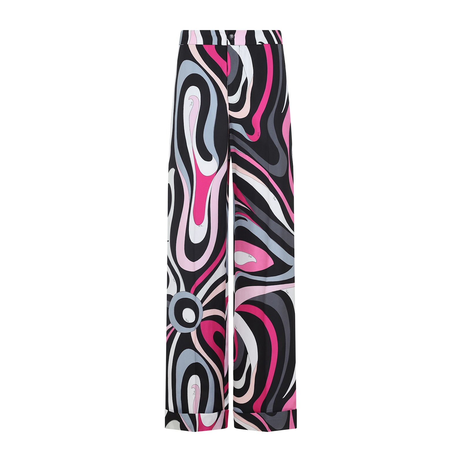 Pucci Marble Print Silk Pants