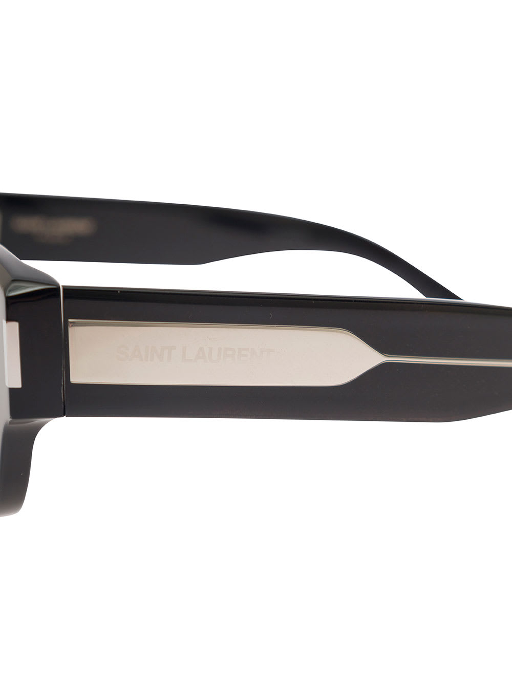 Saint Laurent Square-frame Tinted Sunglasses In Black Acetate Woman In Black