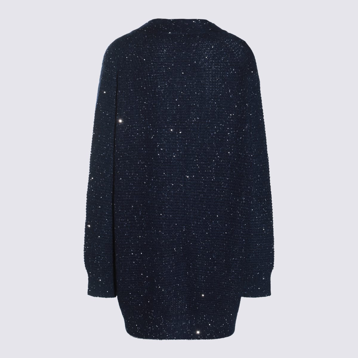 Shop Fabiana Filippi Blue Wool Knitwear