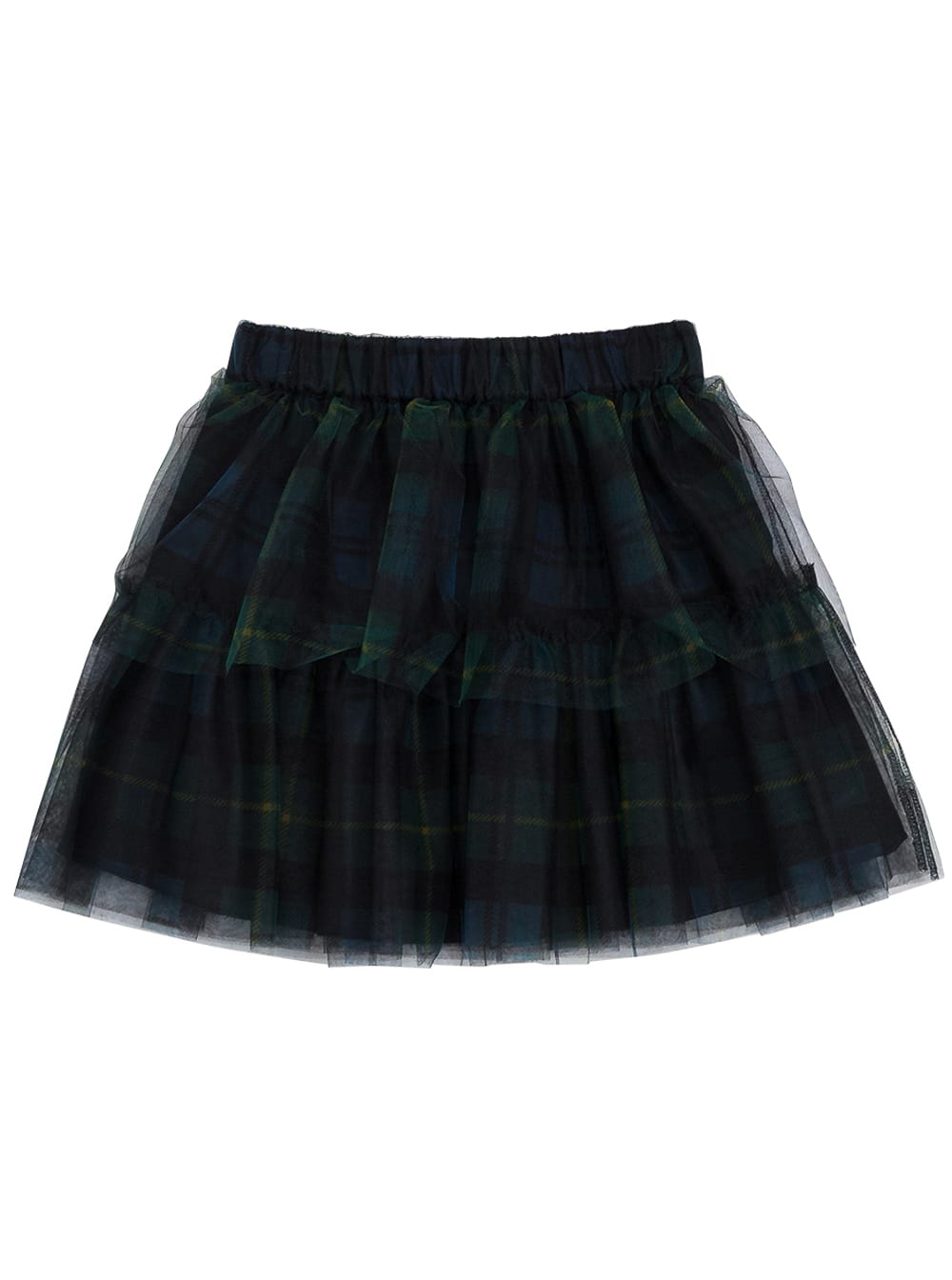 Philosophy di Lorenzo Serafini Kids Check Tulle Skirt With Flounces