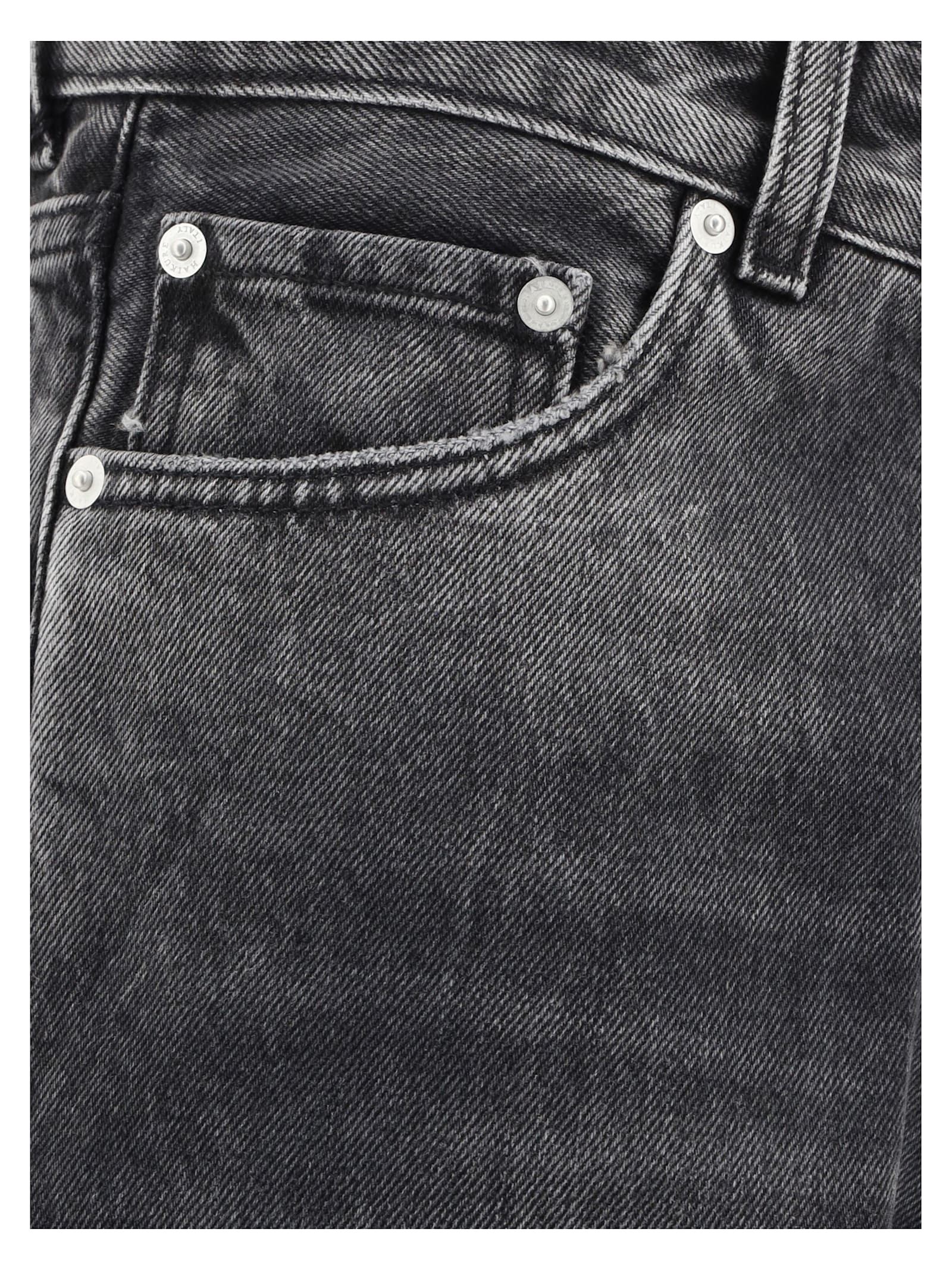 Haikure Wide-leg Mid-rise Jeans In Spider Black