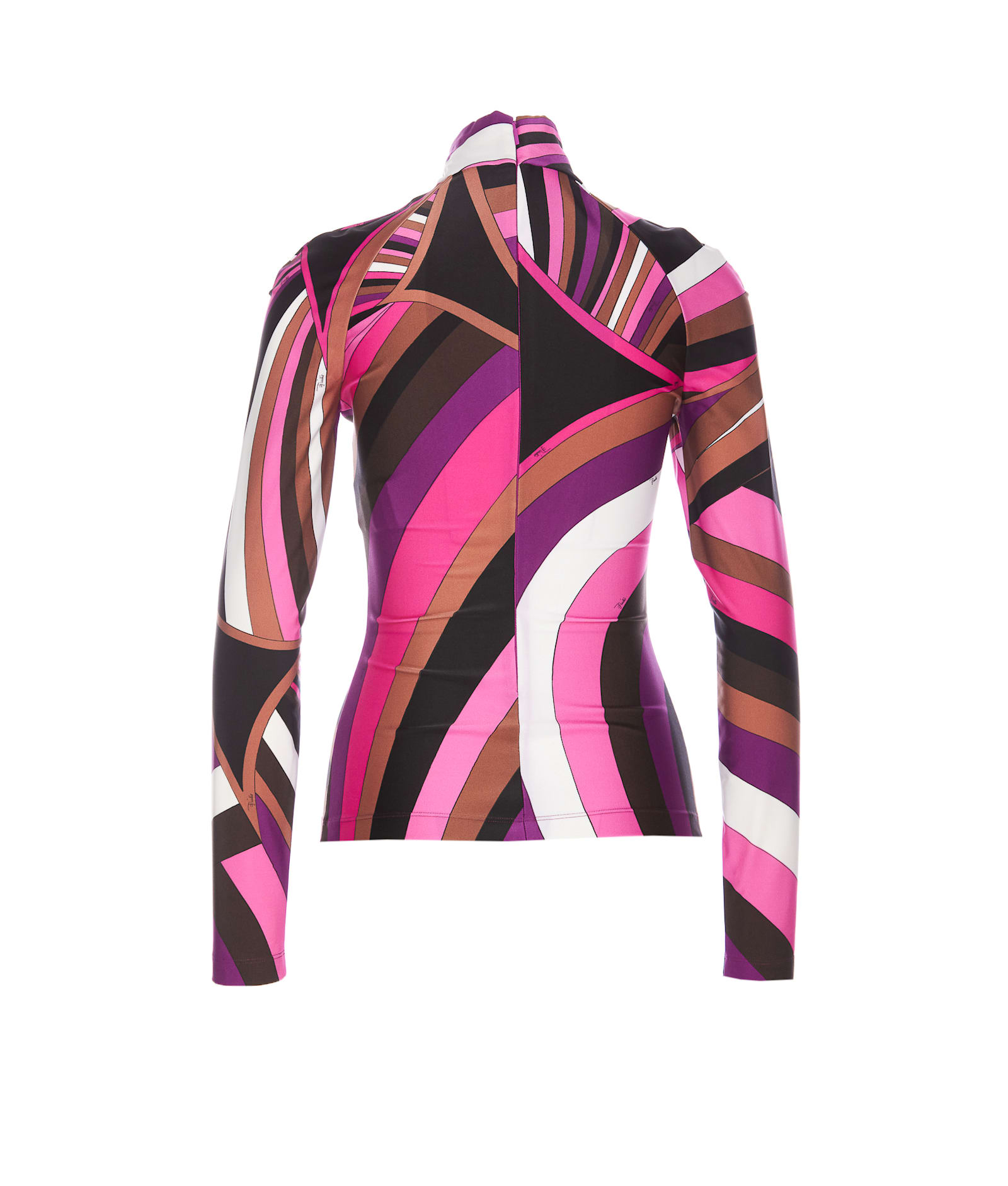 Shop Pucci Iride Print Top In Multicolour