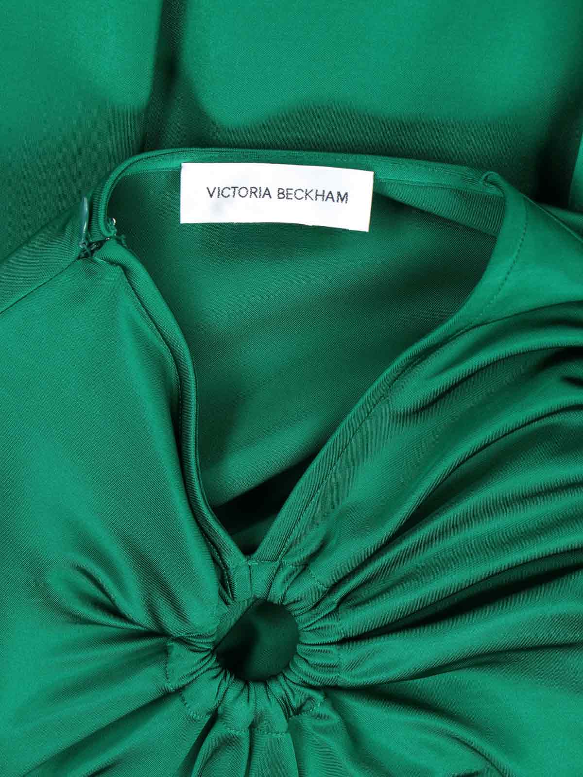Shop Victoria Beckham Draped Top In Green