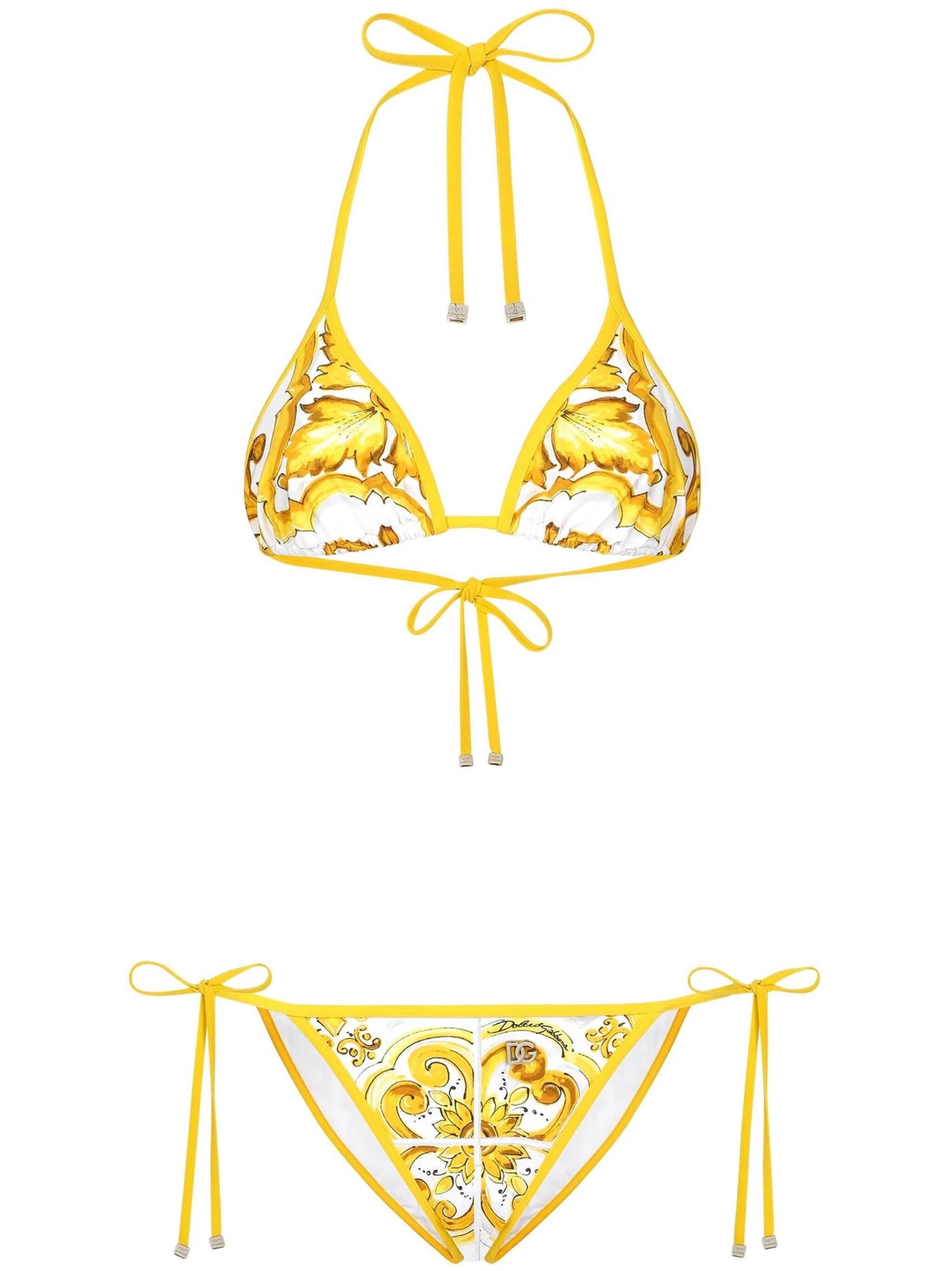 Dolce & Gabbana Bikini St Maiolica In Yellow