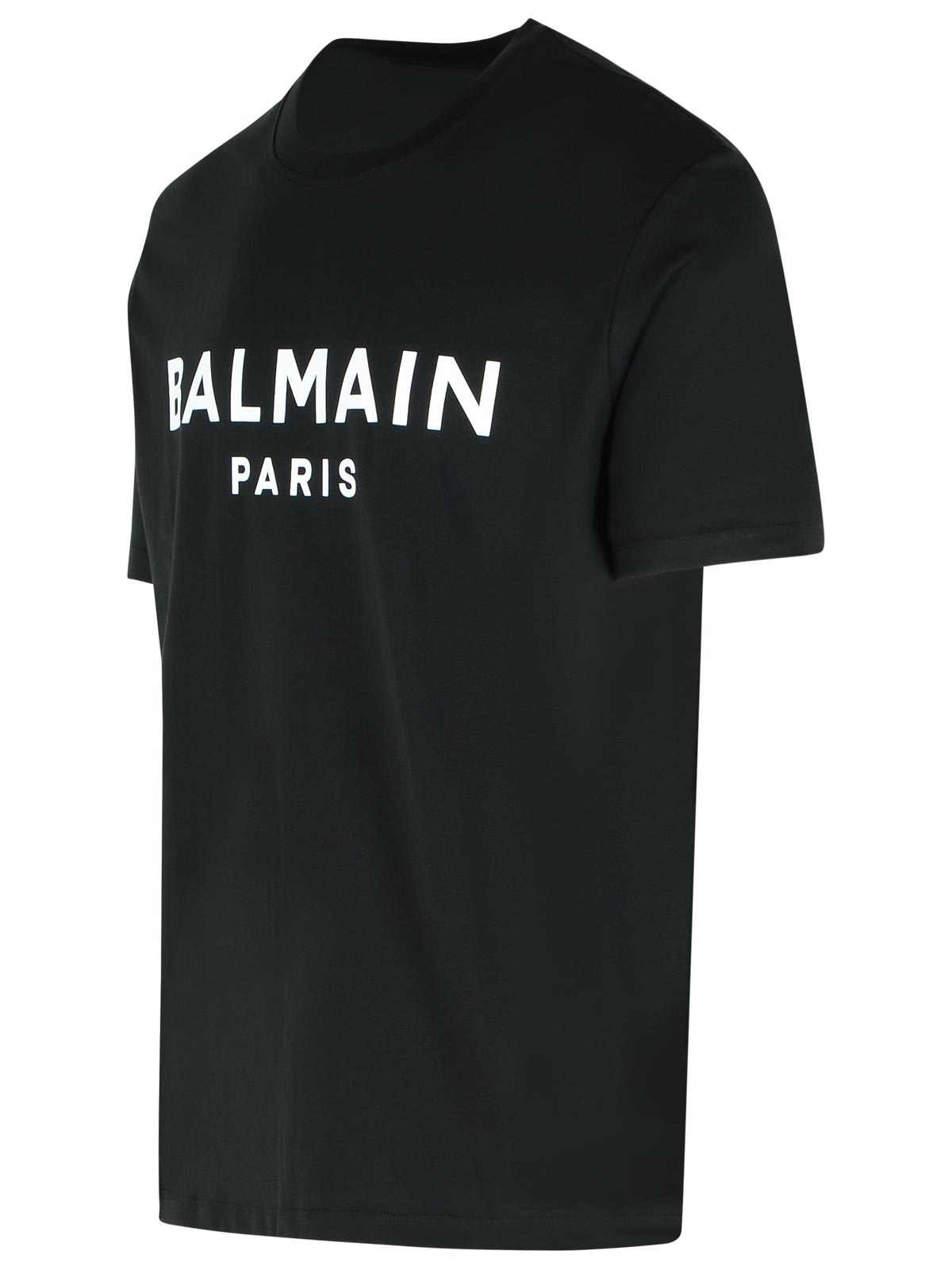 Balmain Vintage Print Reg Fit T-shirt In Black