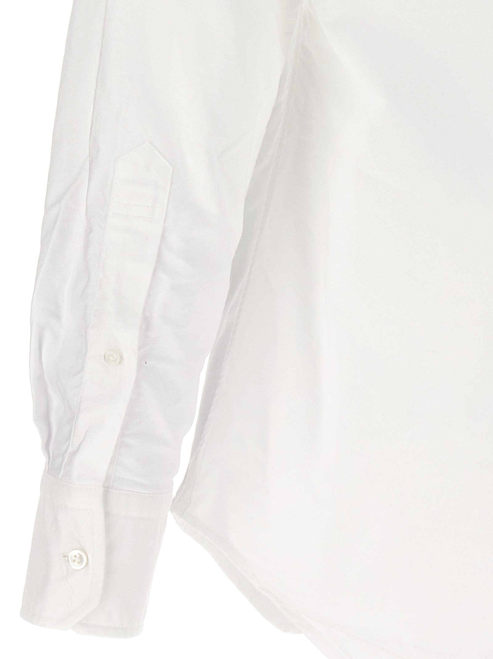 Shop Thom Browne Rwb Shirt In White