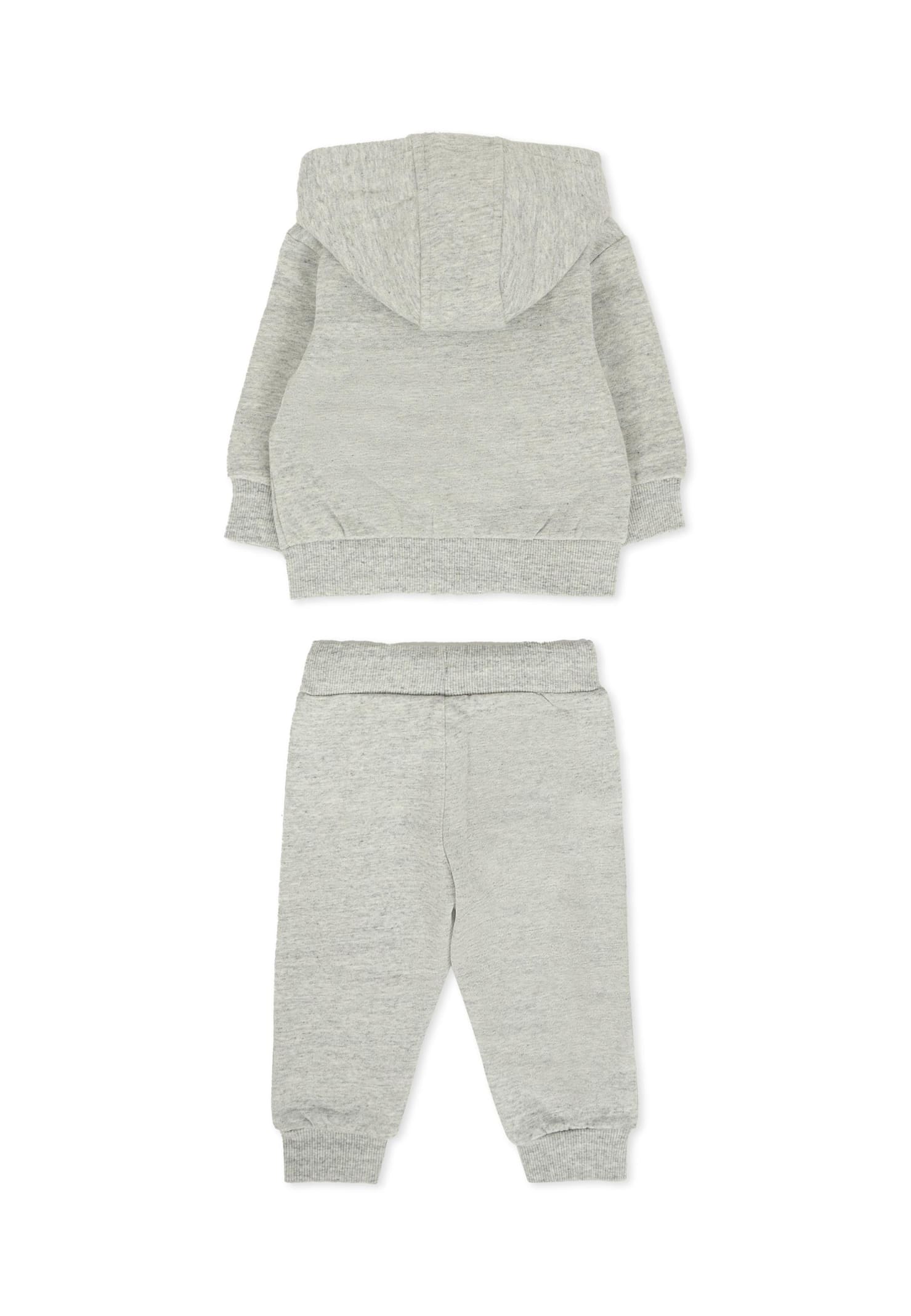 Timberland Grey Suit For Baby Boy For Logo In Gray